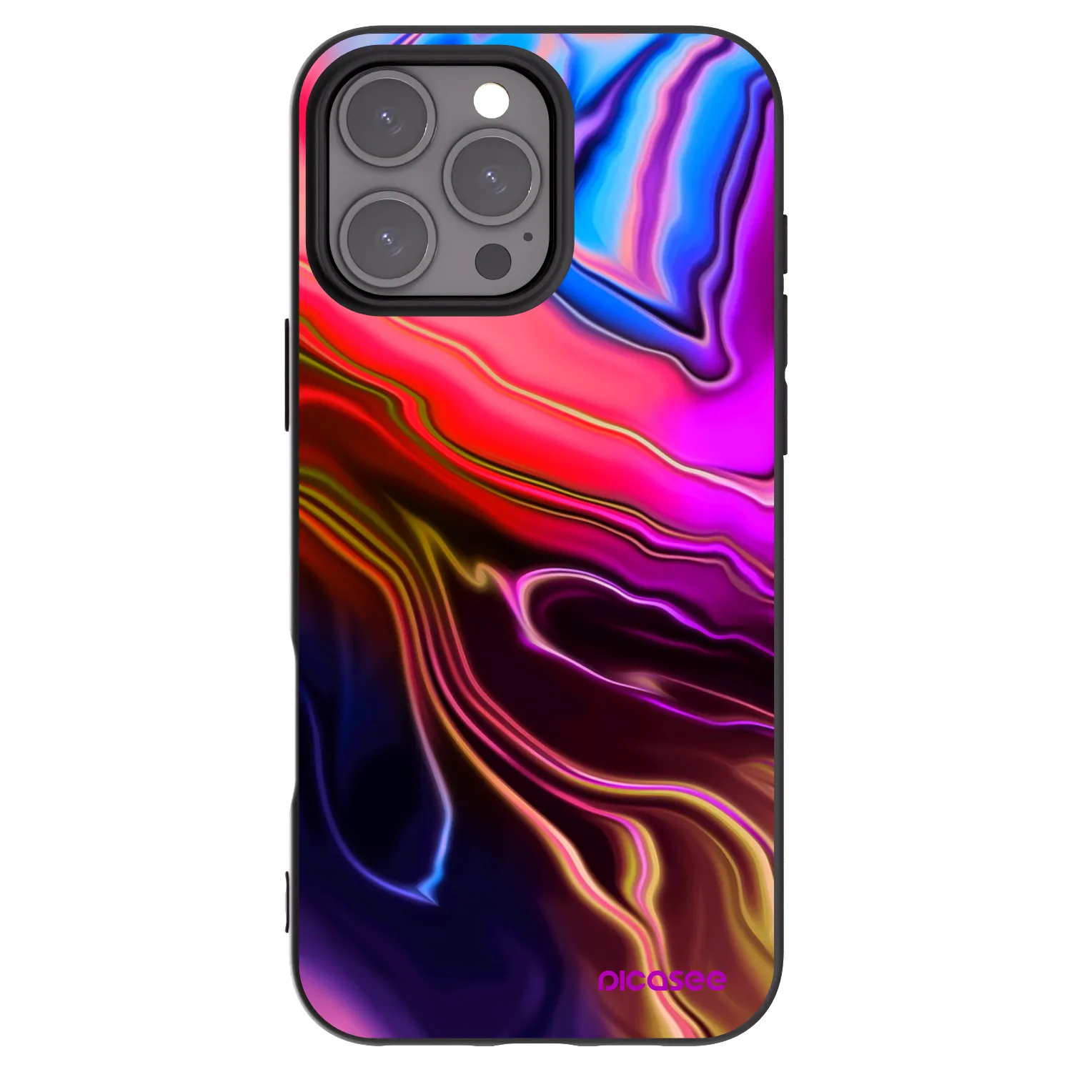 Picasee fekete szilikon tok az alábbi mobiltelefonokra Apple iPhone 16 Pro Max - Electric