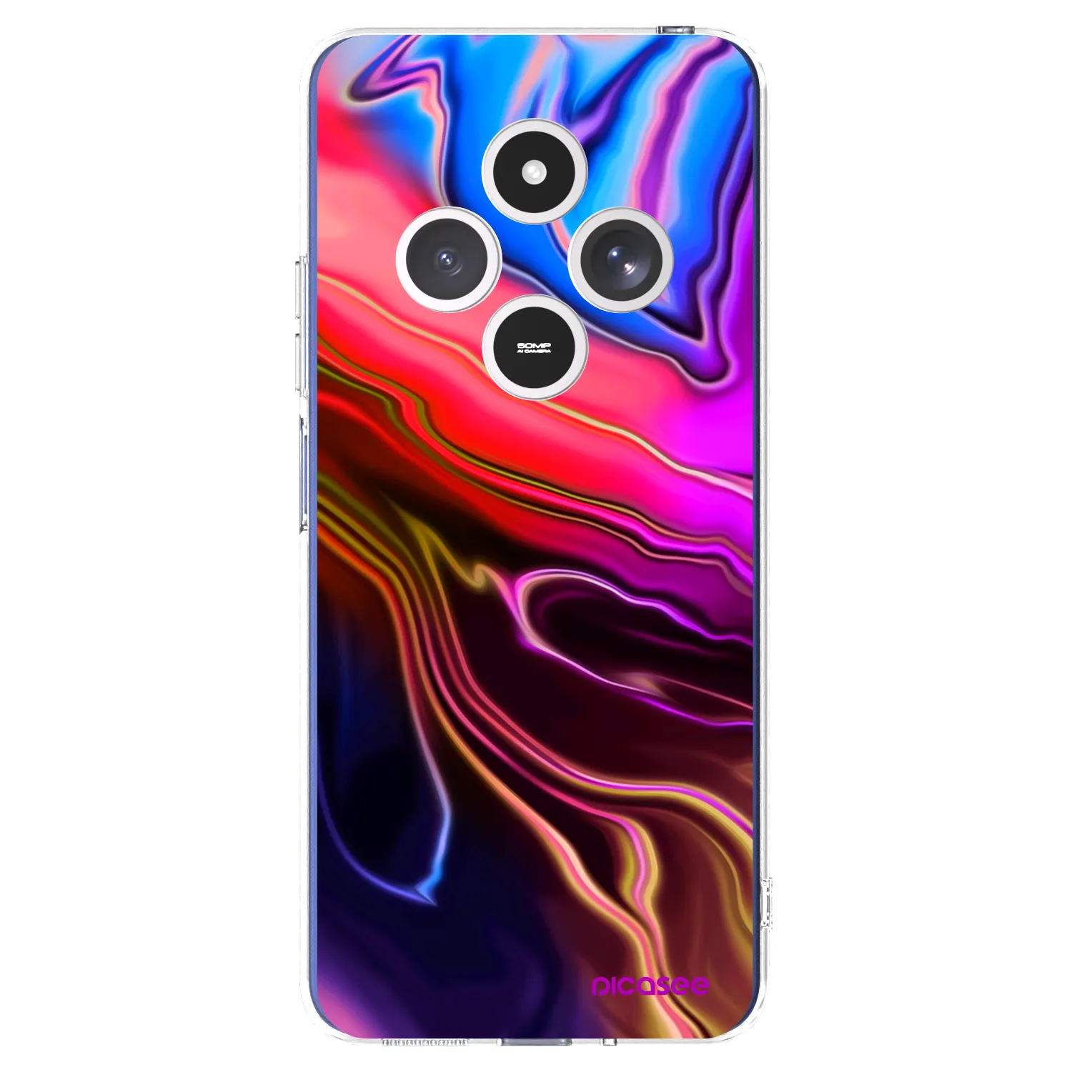 Picasee átlátszó szilikon tok az alábbi mobiltelefonokra Xiaomi Redmi 14C - Electric