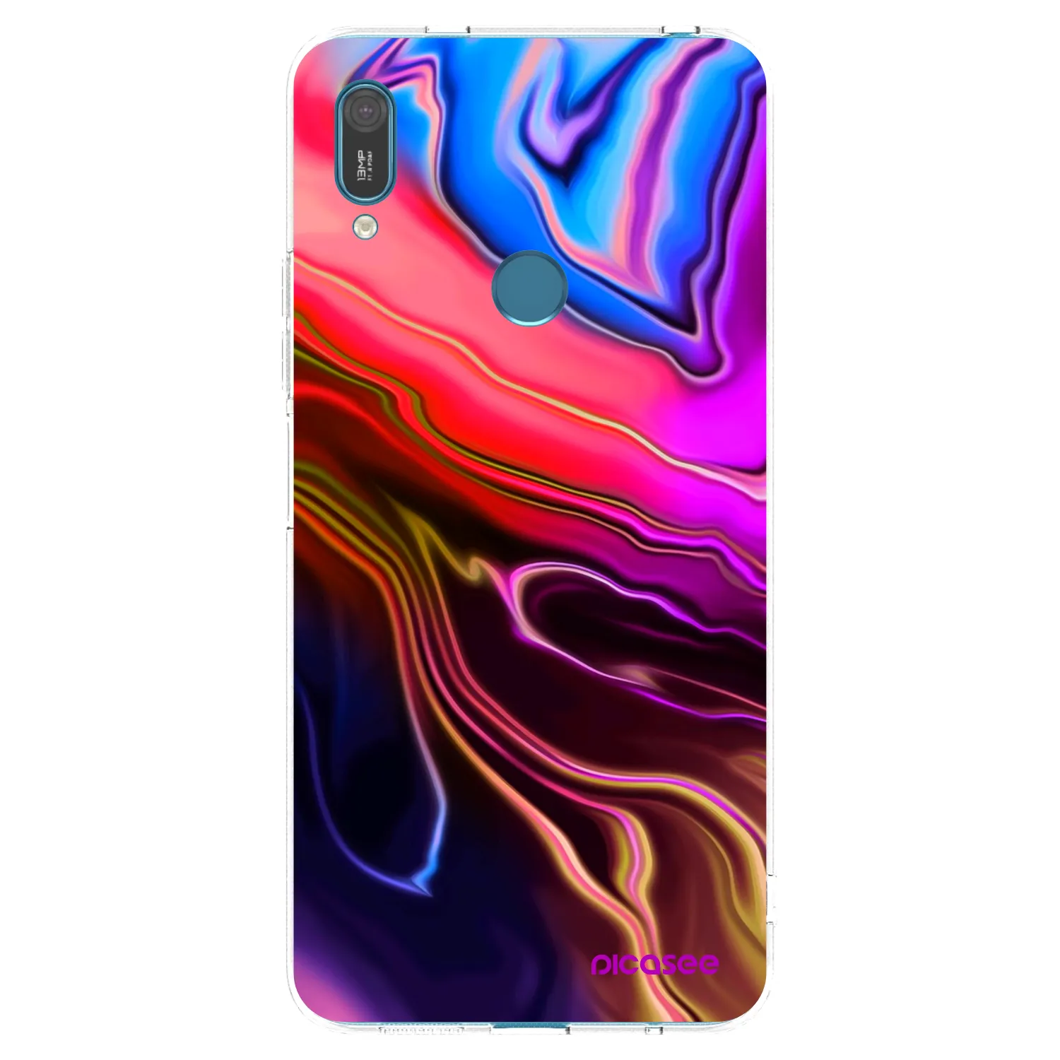 Picasee átlátszó szilikon tok az alábbi mobiltelefonokra Huawei Y7 2019 - Electric