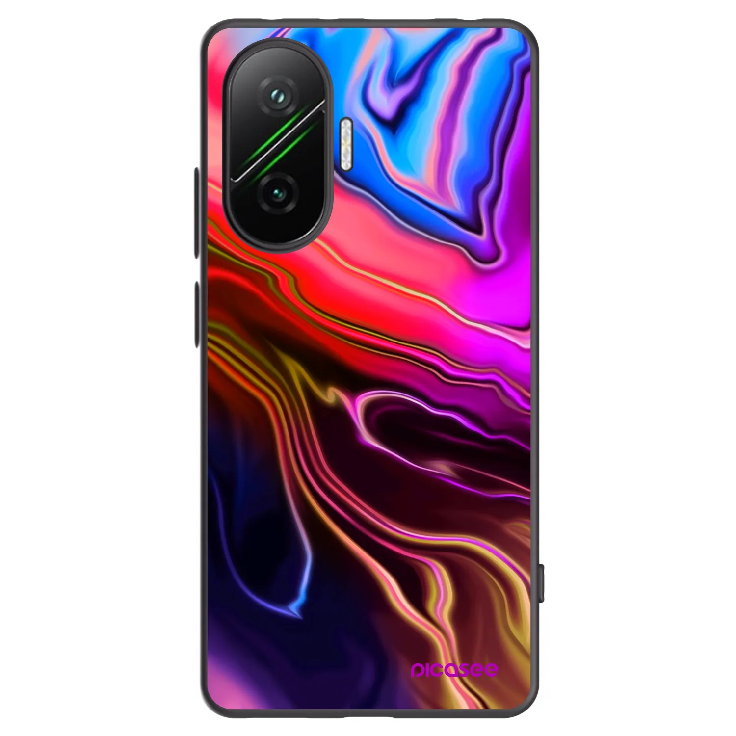 Picasee fekete szilikon tok az alábbi mobiltelefonokra Xiaomi Poco F7 5G - Electric