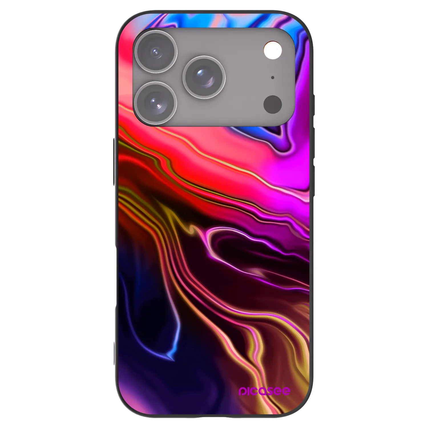 Picasee fekete szilikon tok az alábbi mobiltelefonokra Apple iPhone 17 Pro - Electric
