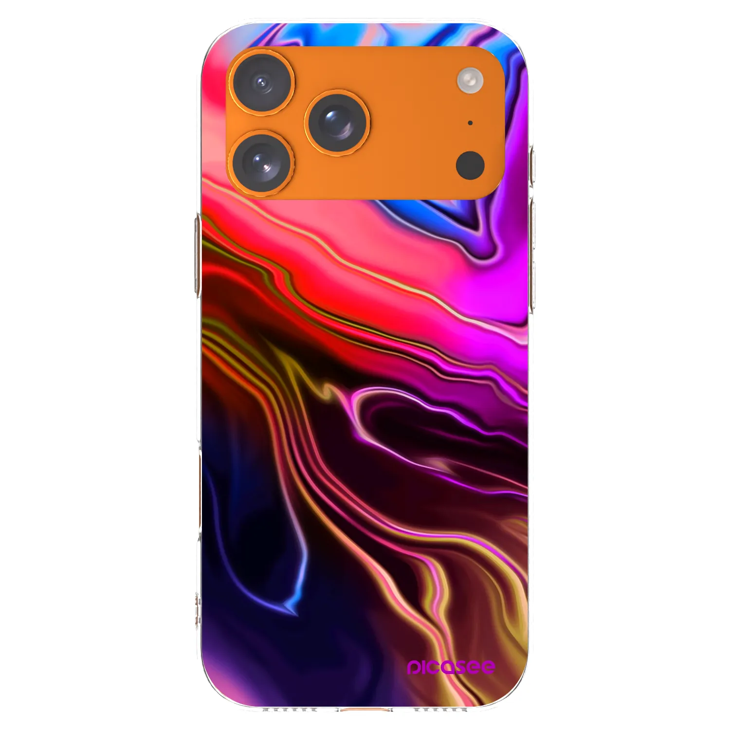 Picasee átlátszó szilikon tok az alábbi mobiltelefonokra Apple iPhone 17 Pro Max - Electric