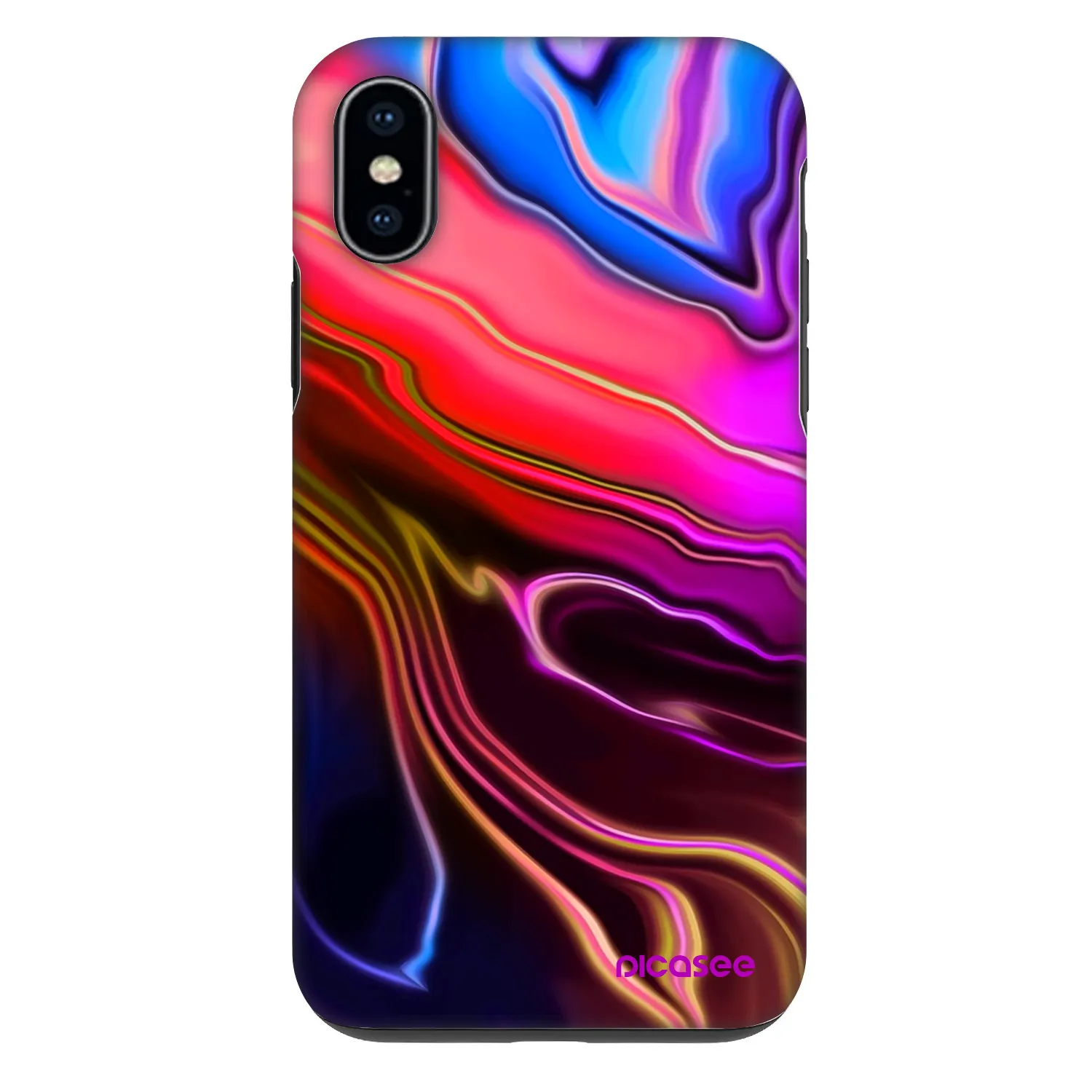 Picasee Fashion Case Apple iPhone X/XS - Electric