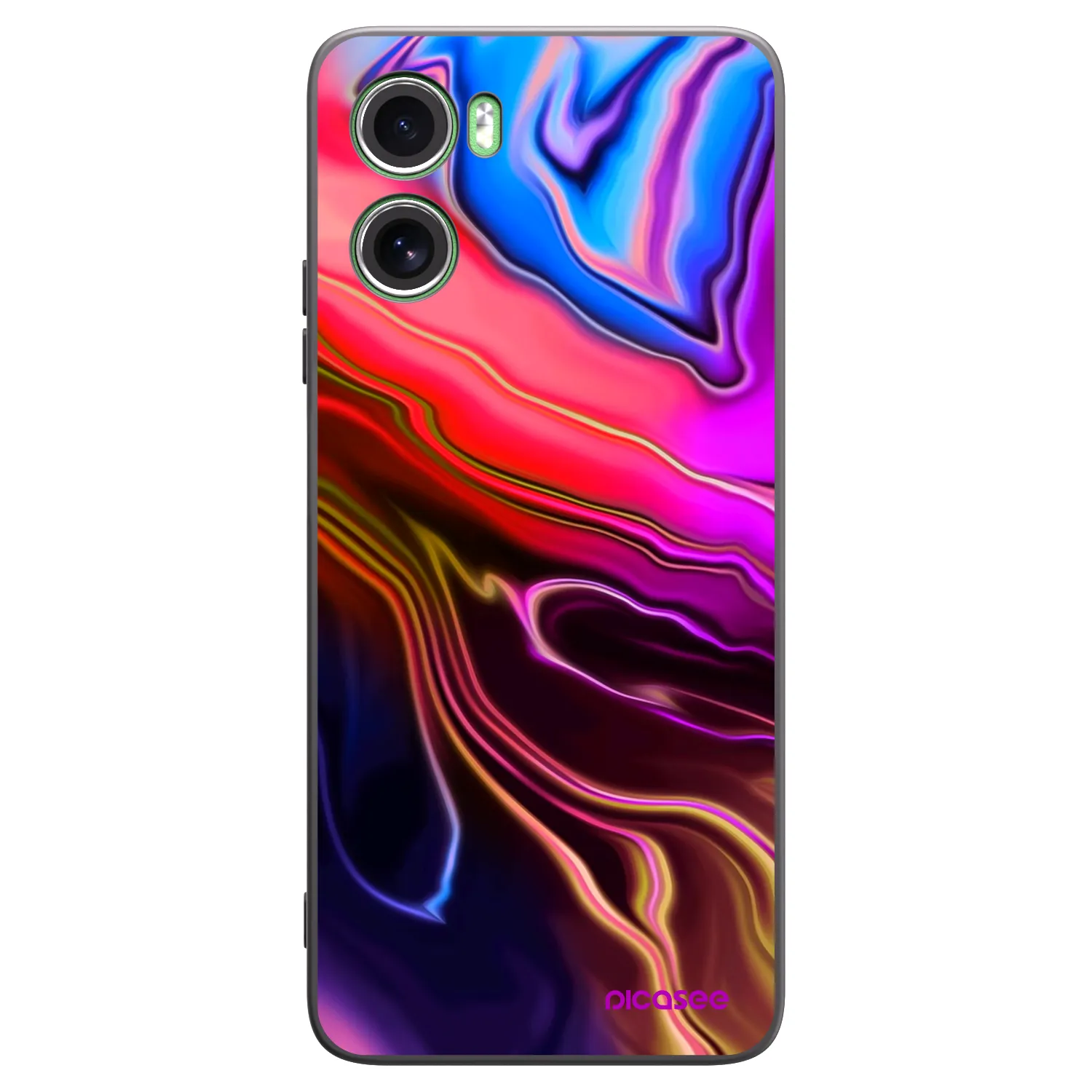 Picasee fekete szilikon tok az alábbi mobiltelefonokra Motorola Moto G06 - Electric