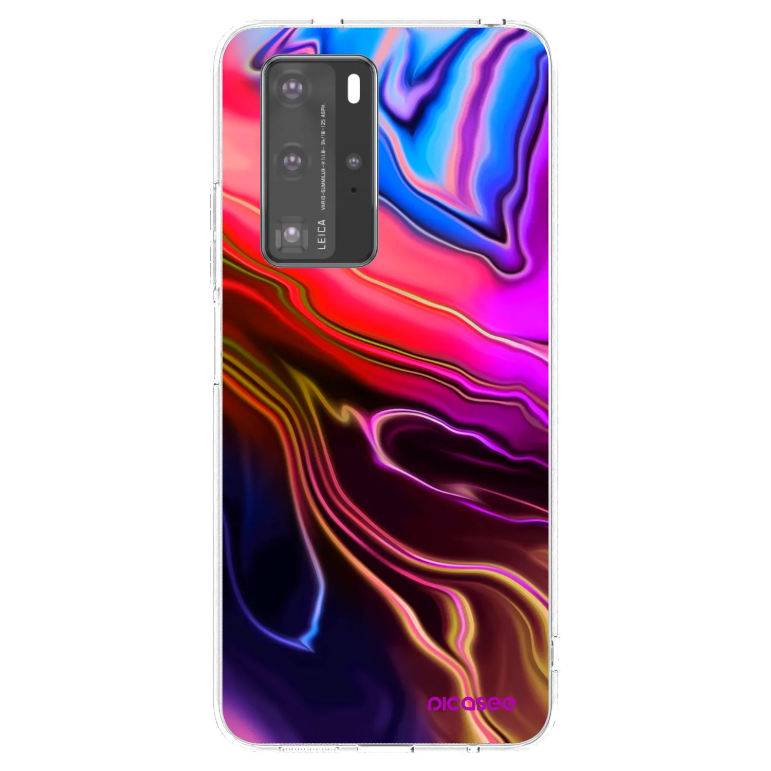 Picasee átlátszó szilikon tok az alábbi mobiltelefonokra Huawei P40 Pro - Electric