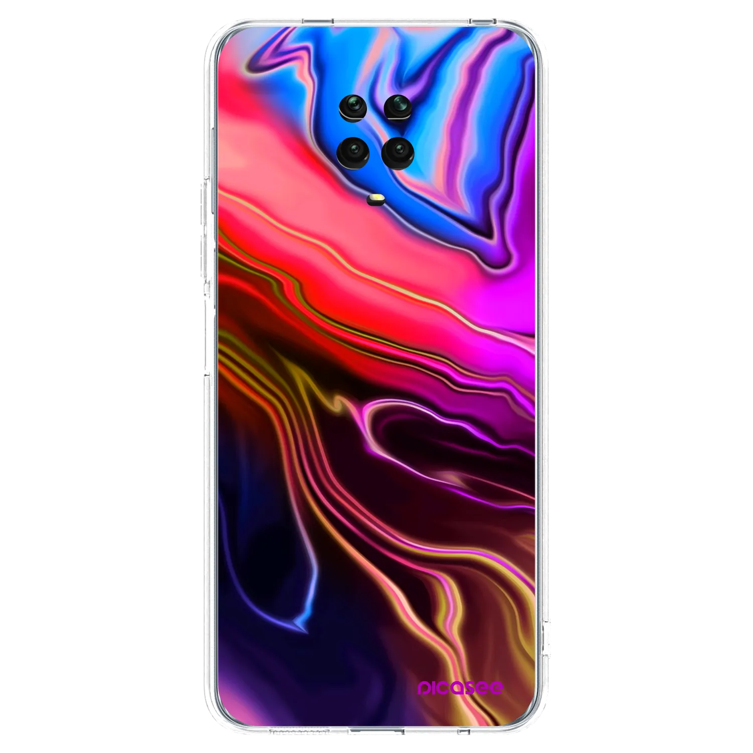 Picasee átlátszó szilikon tok az alábbi mobiltelefonokra Xiaomi Redmi Note 9 Pro - Electric