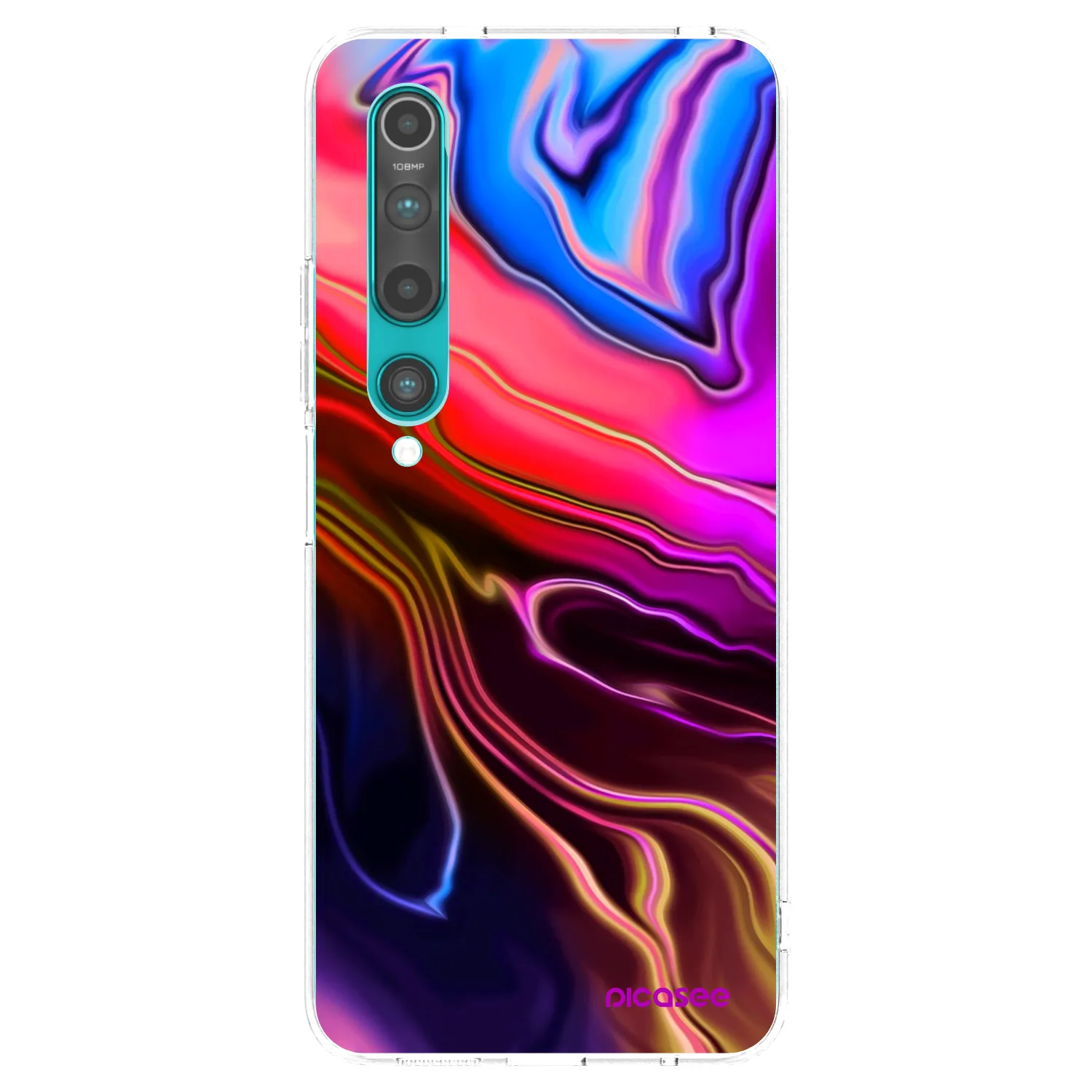 Picasee átlátszó szilikon tok az alábbi mobiltelefonokra Xiaomi Mi 10 - Electric