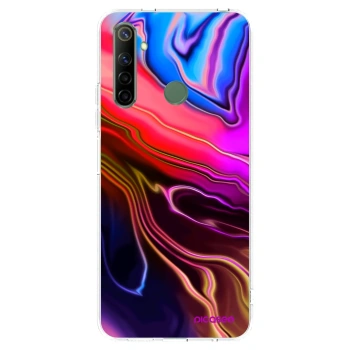 Picasee átlátszó szilikon tok az alábbi mobiltelefonokra Realme 6i - Electric