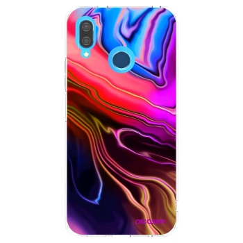 Picasee átlátszó szilikon tok az alábbi mobiltelefonokra Huawei P20 Lite - Electric