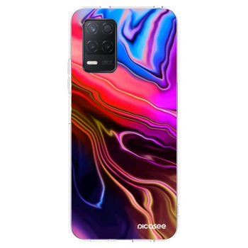 Picasee átlátszó szilikon tok az alábbi mobiltelefonokra Realme 8 5G - Electric