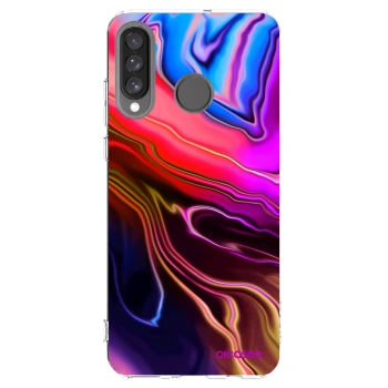 Picasee átlátszó szilikon tok az alábbi mobiltelefonokra Huawei P30 Lite - Electric