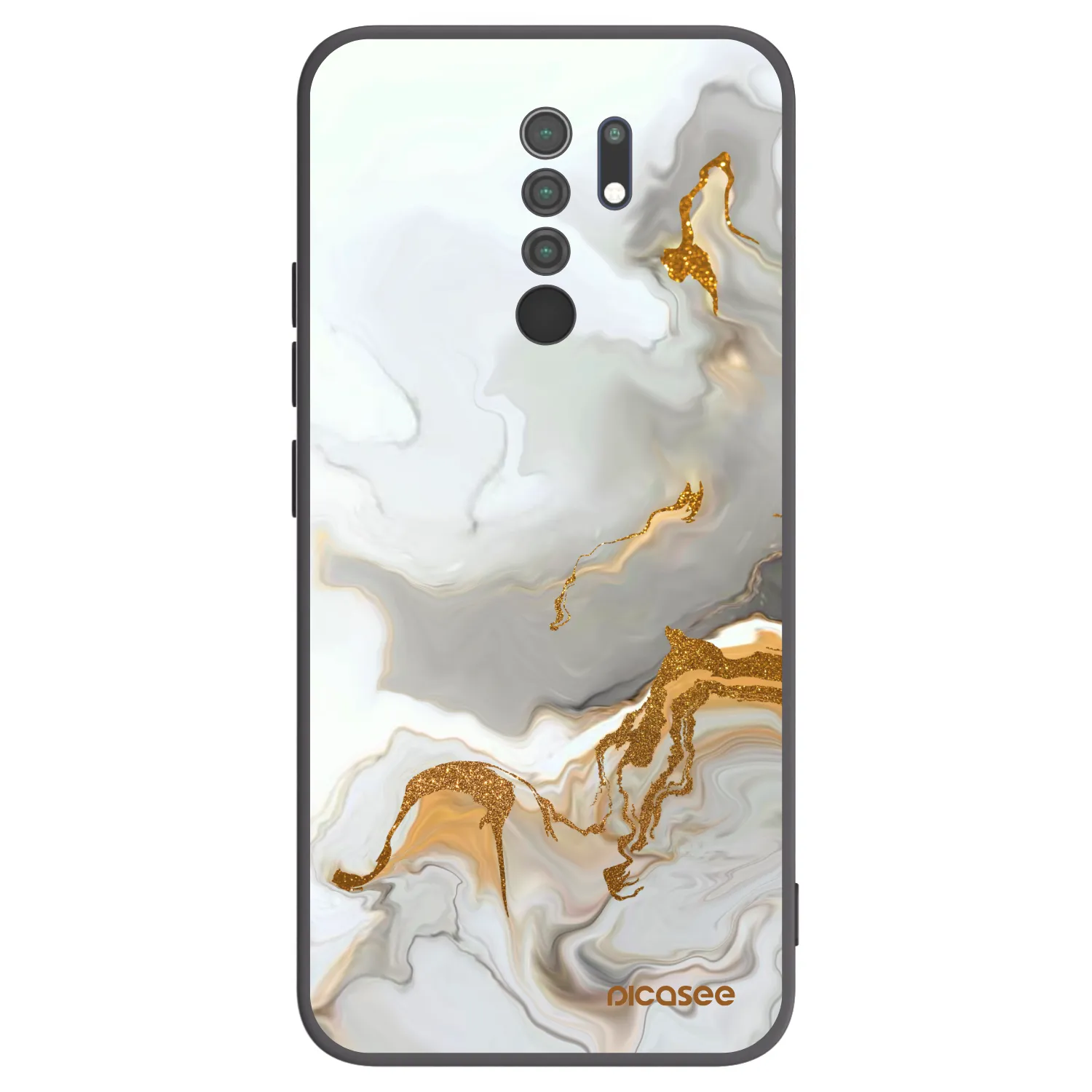 Picasee fekete szilikon tok az alábbi mobiltelefonokra Xiaomi Redmi 9 - Her