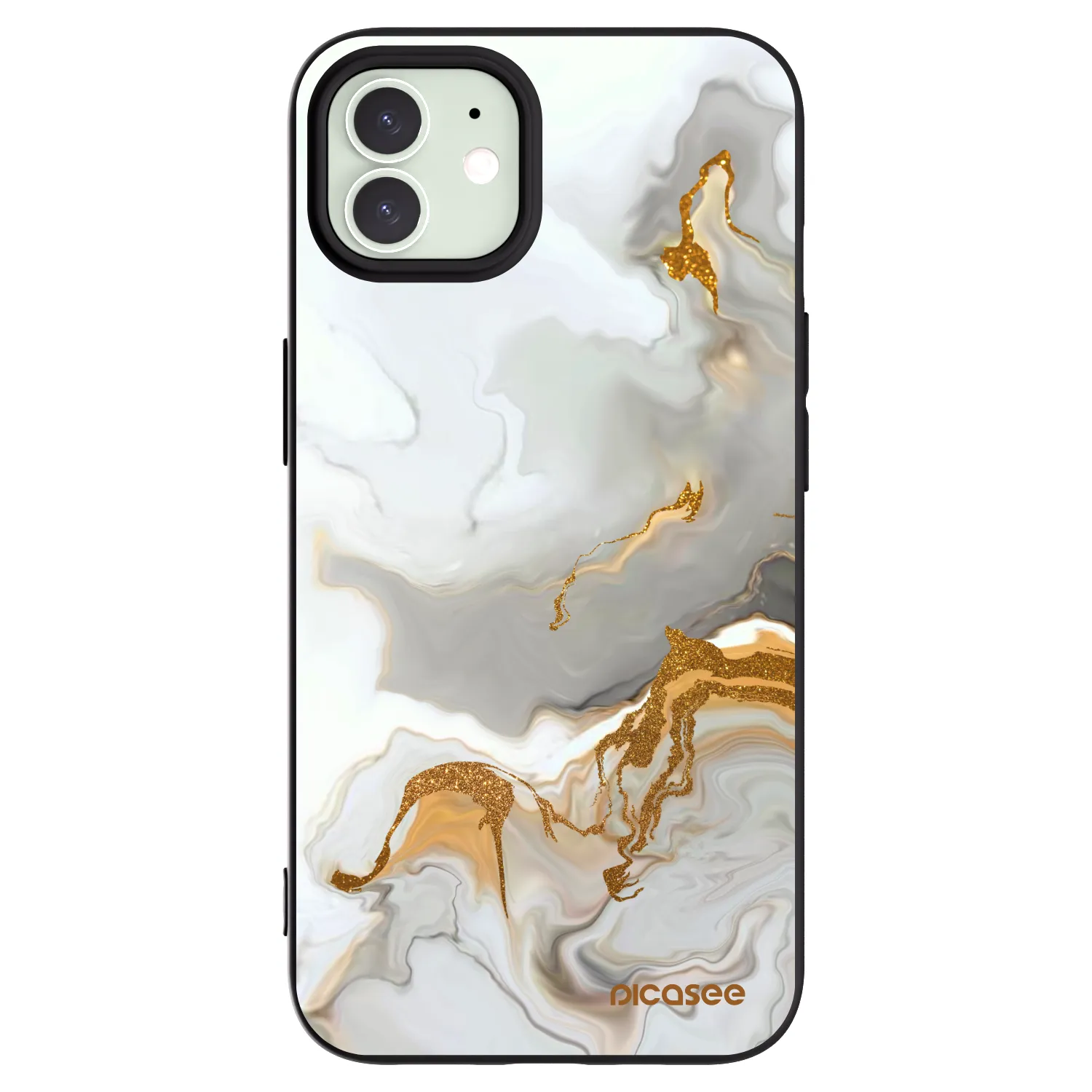 Picasee fekete szilikon tok az alábbi mobiltelefonokra Apple iPhone 12 Pro - Her