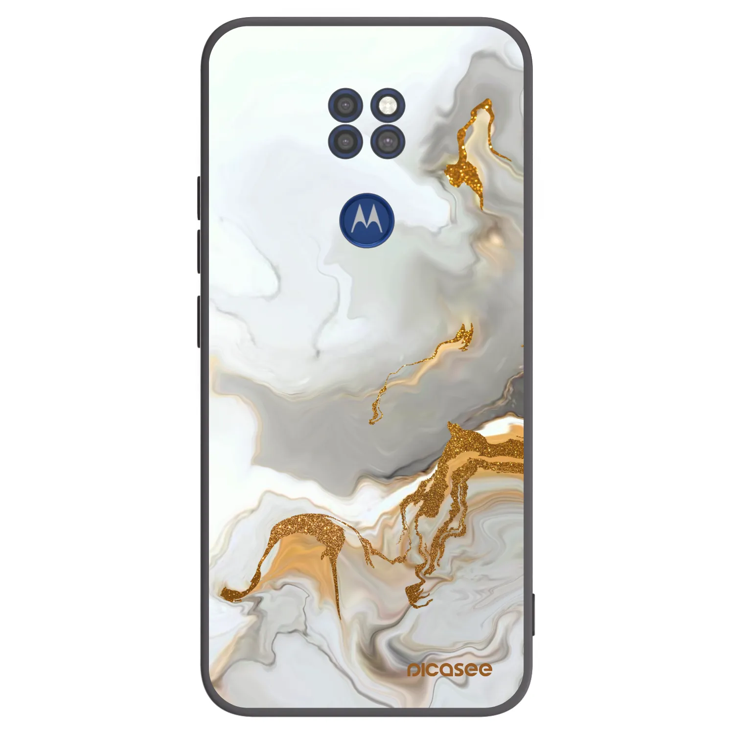 Picasee fekete szilikon tok az alábbi mobiltelefonokra Motorola Moto G9 Play - Her