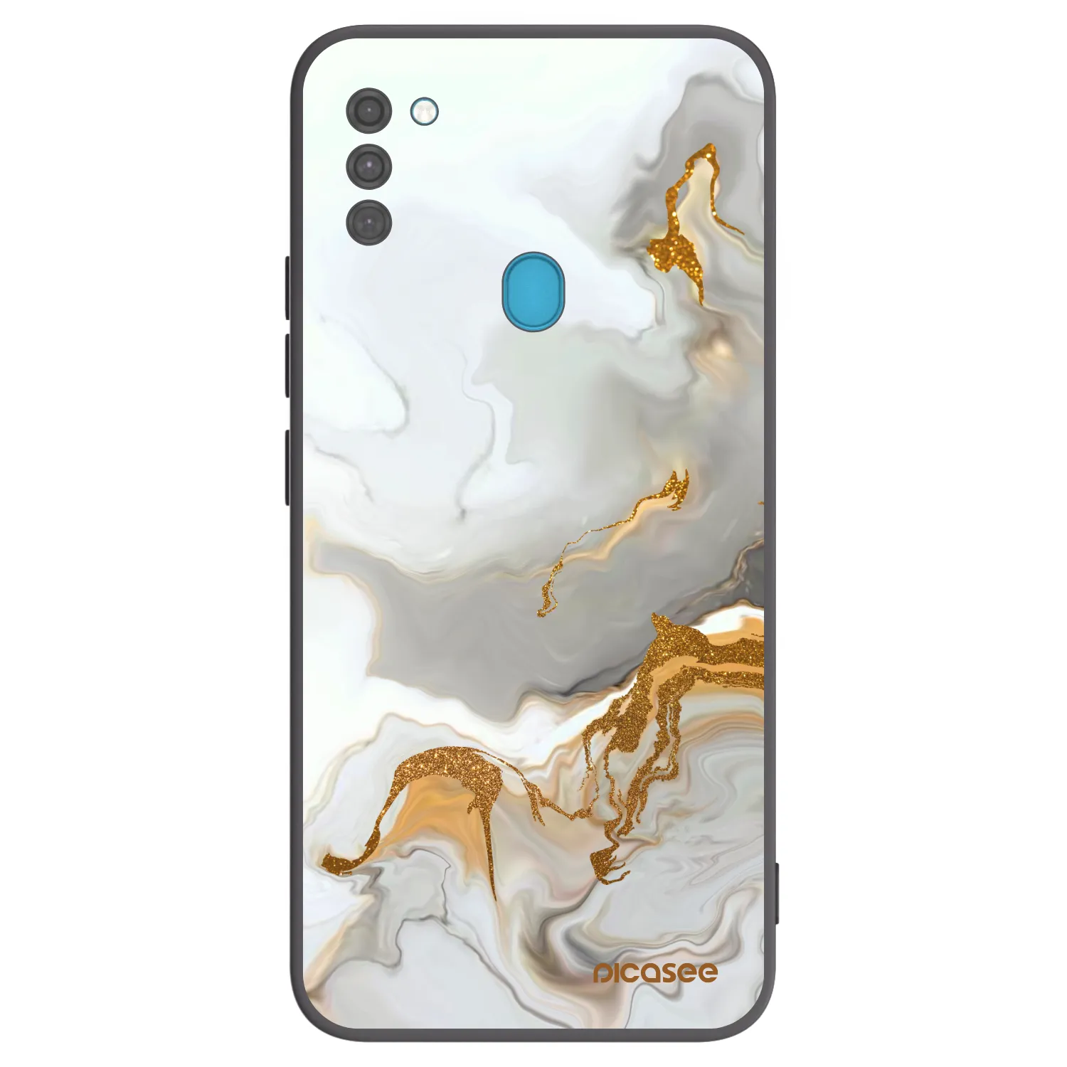 Picasee fekete szilikon tok az alábbi mobiltelefonokra Samsung Galaxy M11 - Her