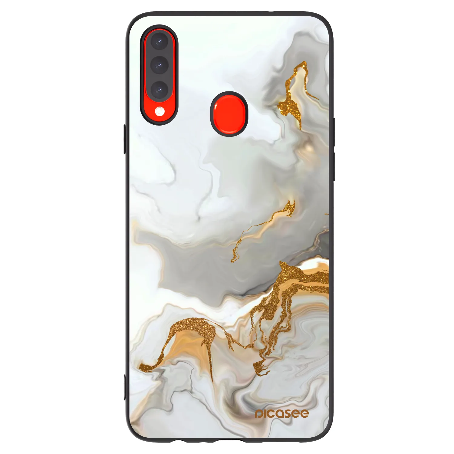 Picasee fekete szilikon tok az alábbi mobiltelefonokra Samsung Galaxy A20s - Her