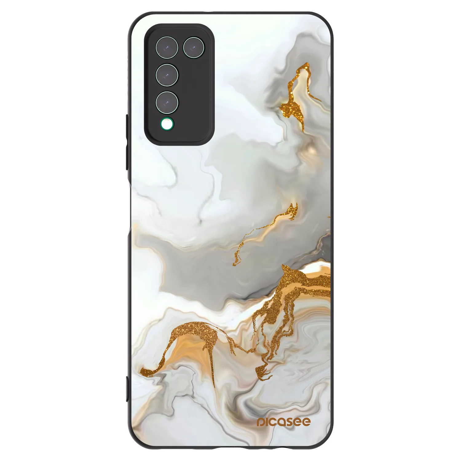 Picasee fekete szilikon tok az alábbi mobiltelefonokra Honor 10X Lite - Her