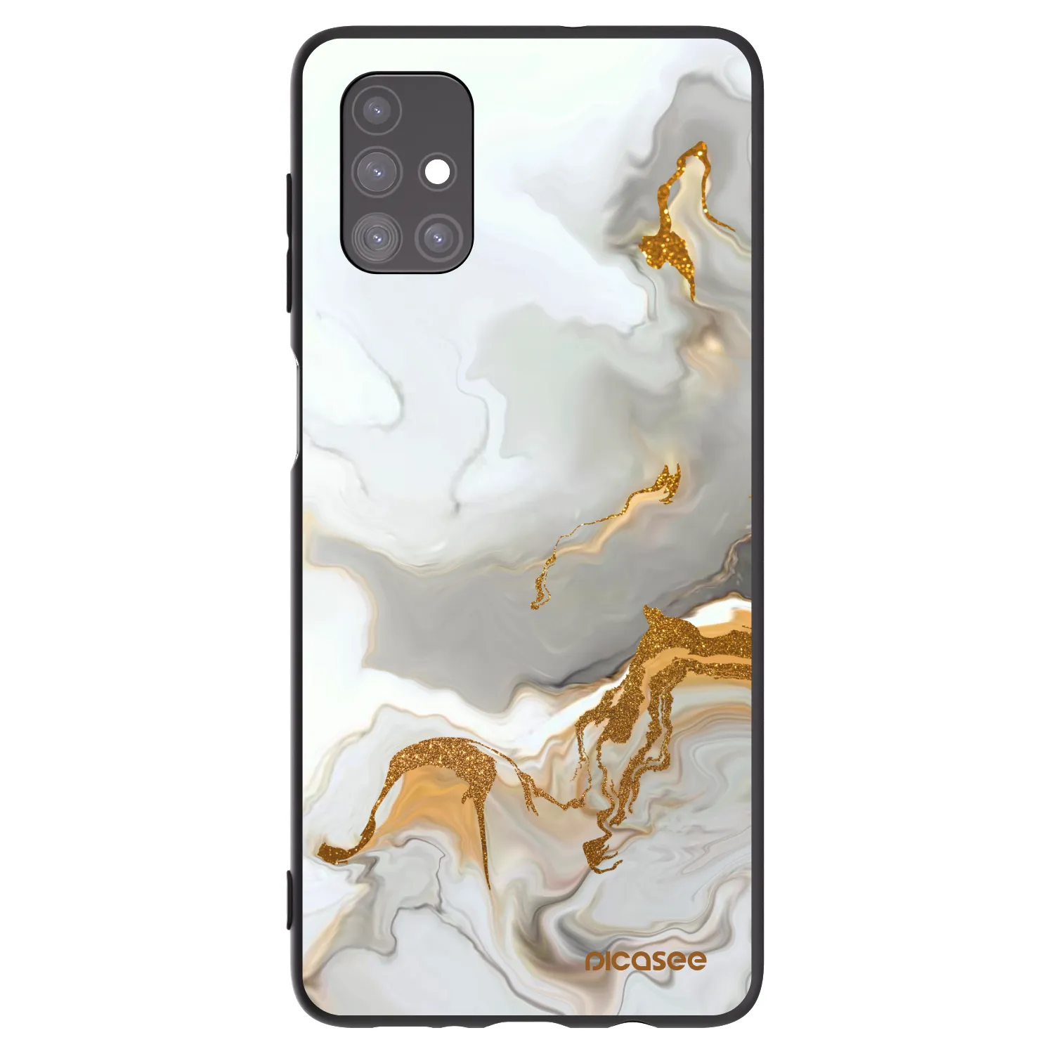 Picasee fekete szilikon tok az alábbi mobiltelefonokra Samsung Galaxy M51 M515F - Her