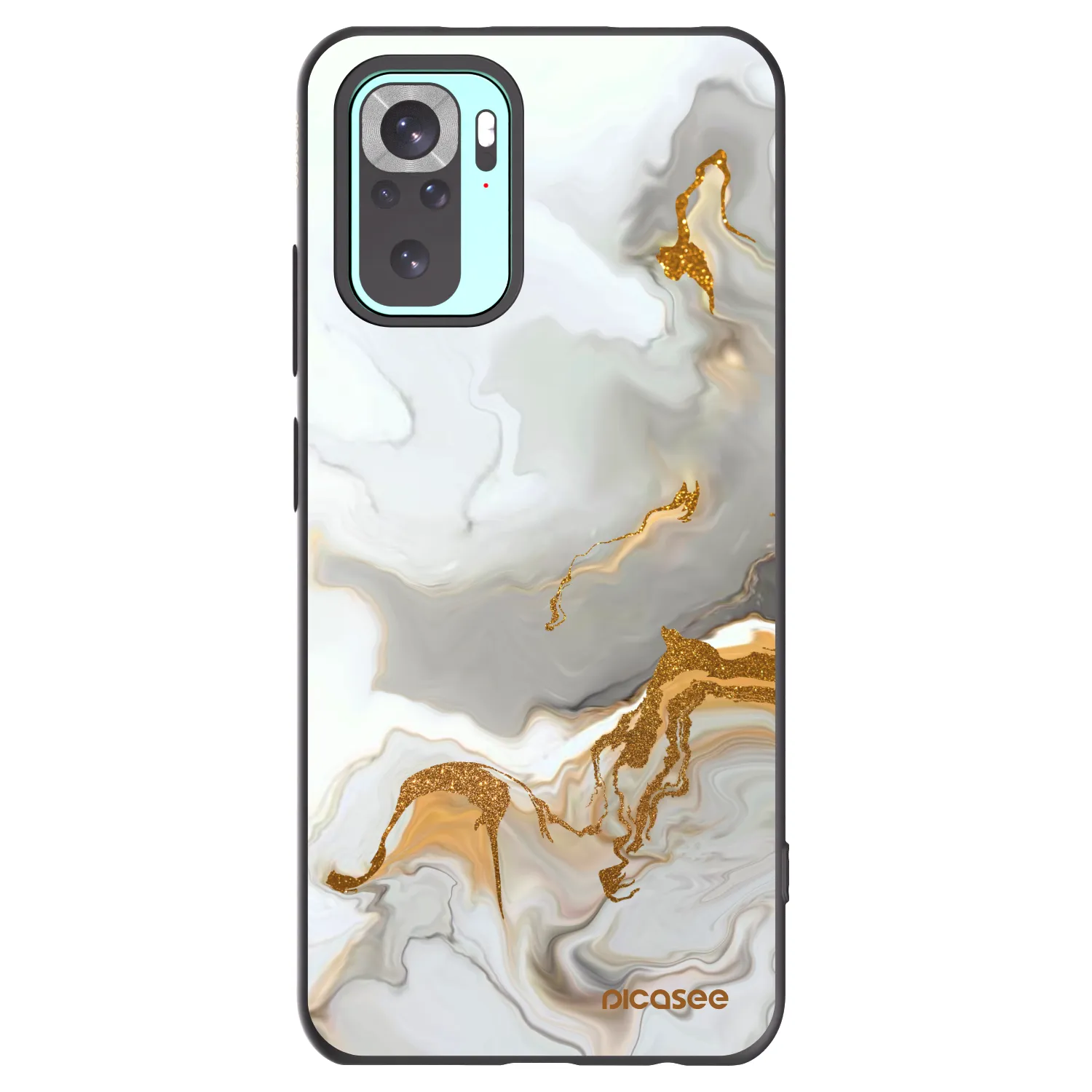 Picasee fekete szilikon tok az alábbi mobiltelefonokra Xiaomi Redmi Note 10 Pro - Her