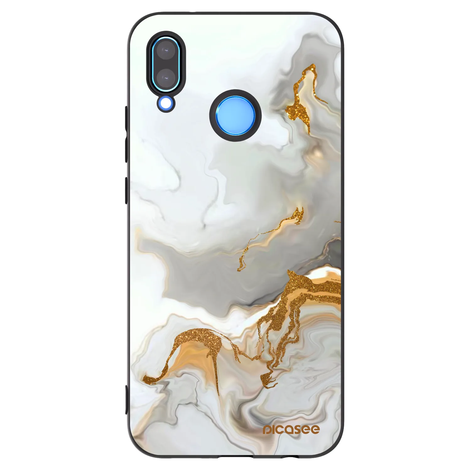 Picasee fekete szilikon tok az alábbi mobiltelefonokra Huawei P20 Lite - Her
