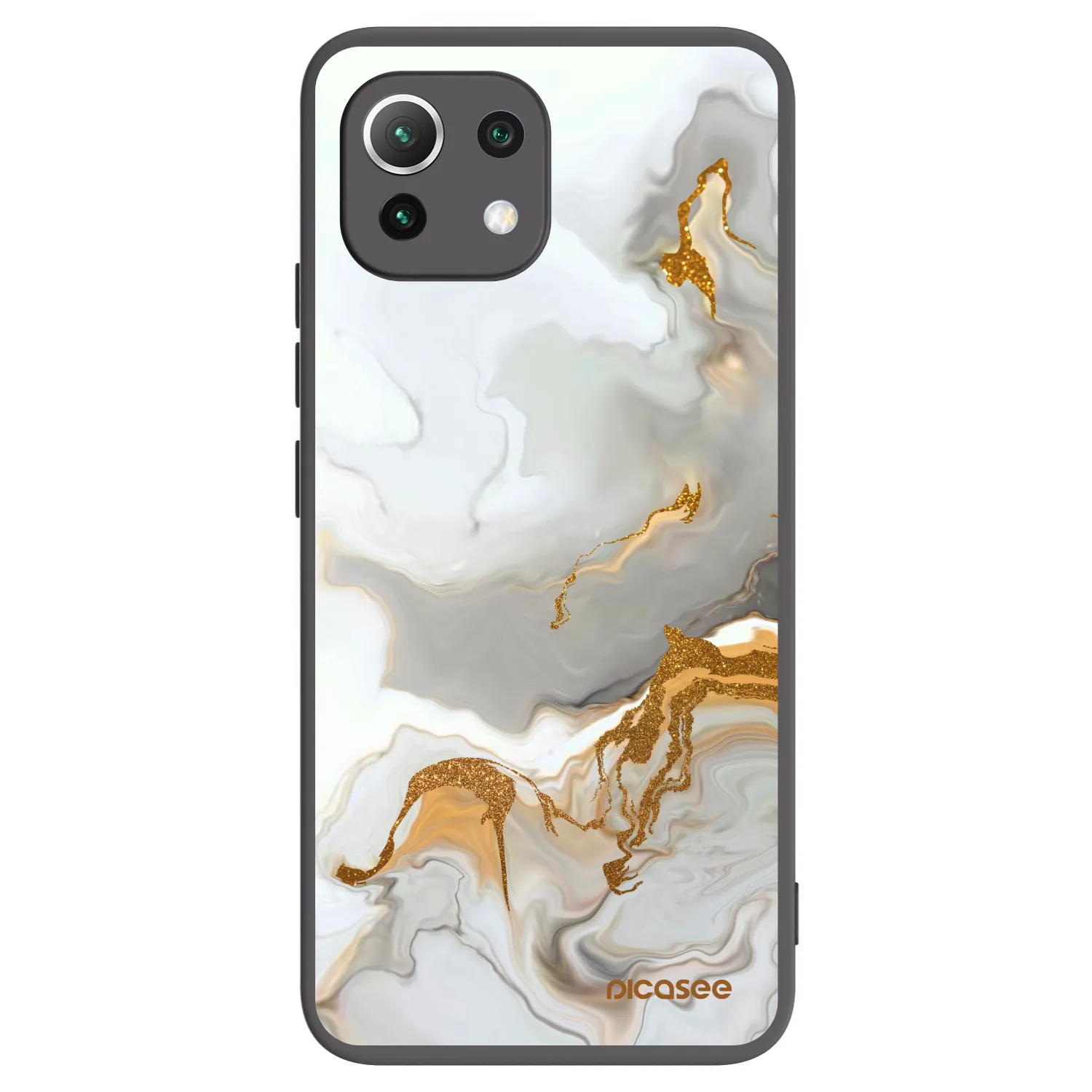 Picasee fekete szilikon tok az alábbi mobiltelefonokra Xiaomi Mi 11 Lite - Her