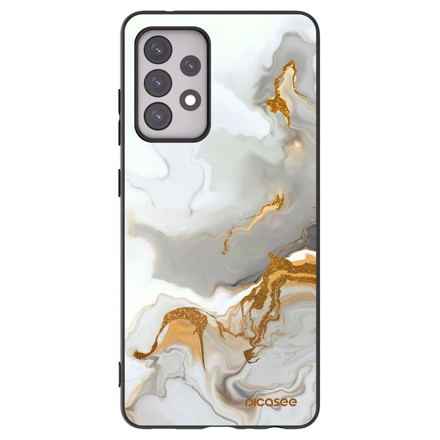 Picasee fekete szilikon tok az alábbi mobiltelefonokra Samsung Galaxy A52s 5G A528B - Her