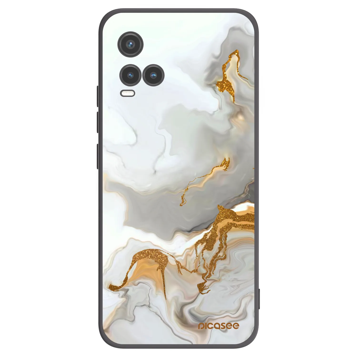 Picasee fekete szilikon tok az alábbi mobiltelefonokra Vivo Y33s - Her