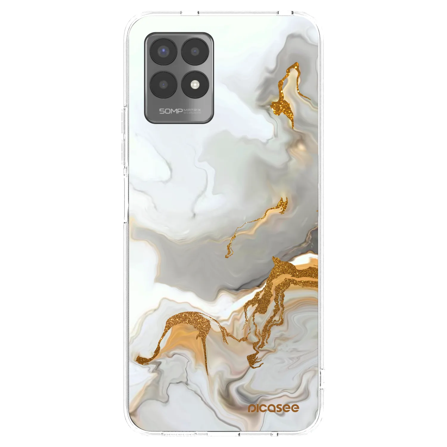 Picasee átlátszó szilikon tok az alábbi mobiltelefonokra Realme 8i - Her