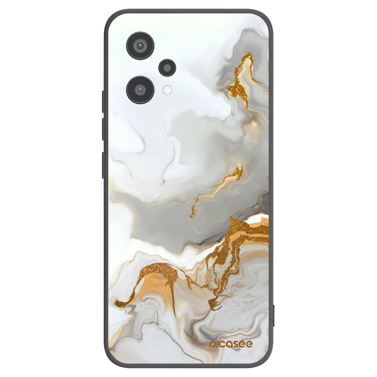 Picasee fekete szilikon tok az alábbi mobiltelefonokra Realme 9 Pro 5G - Her