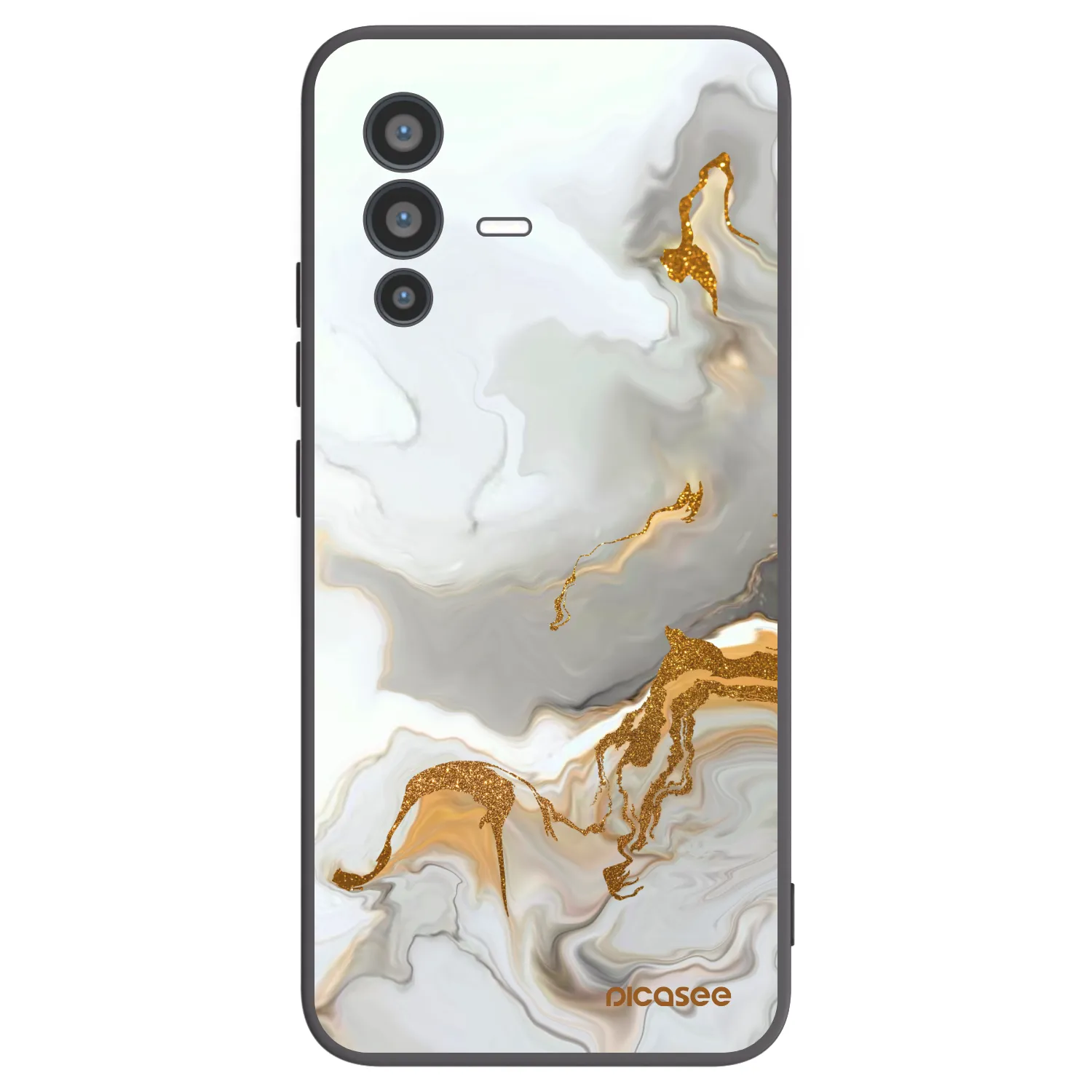 Picasee fekete szilikon tok az alábbi mobiltelefonokra Vivo V23 5G - Her