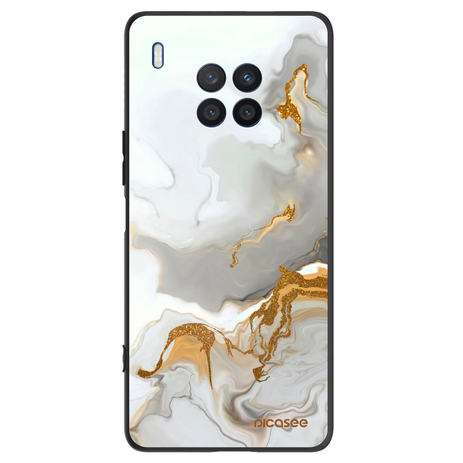 Picasee fekete szilikon tok az alábbi mobiltelefonokra Honor 50 Lite - Her