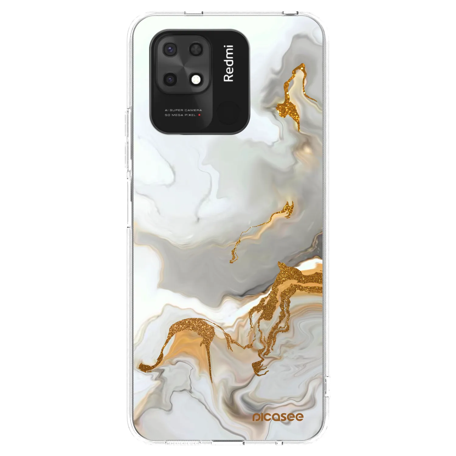 Picasee átlátszó szilikon tok az alábbi mobiltelefonokra Xiaomi Redmi 10C - Her