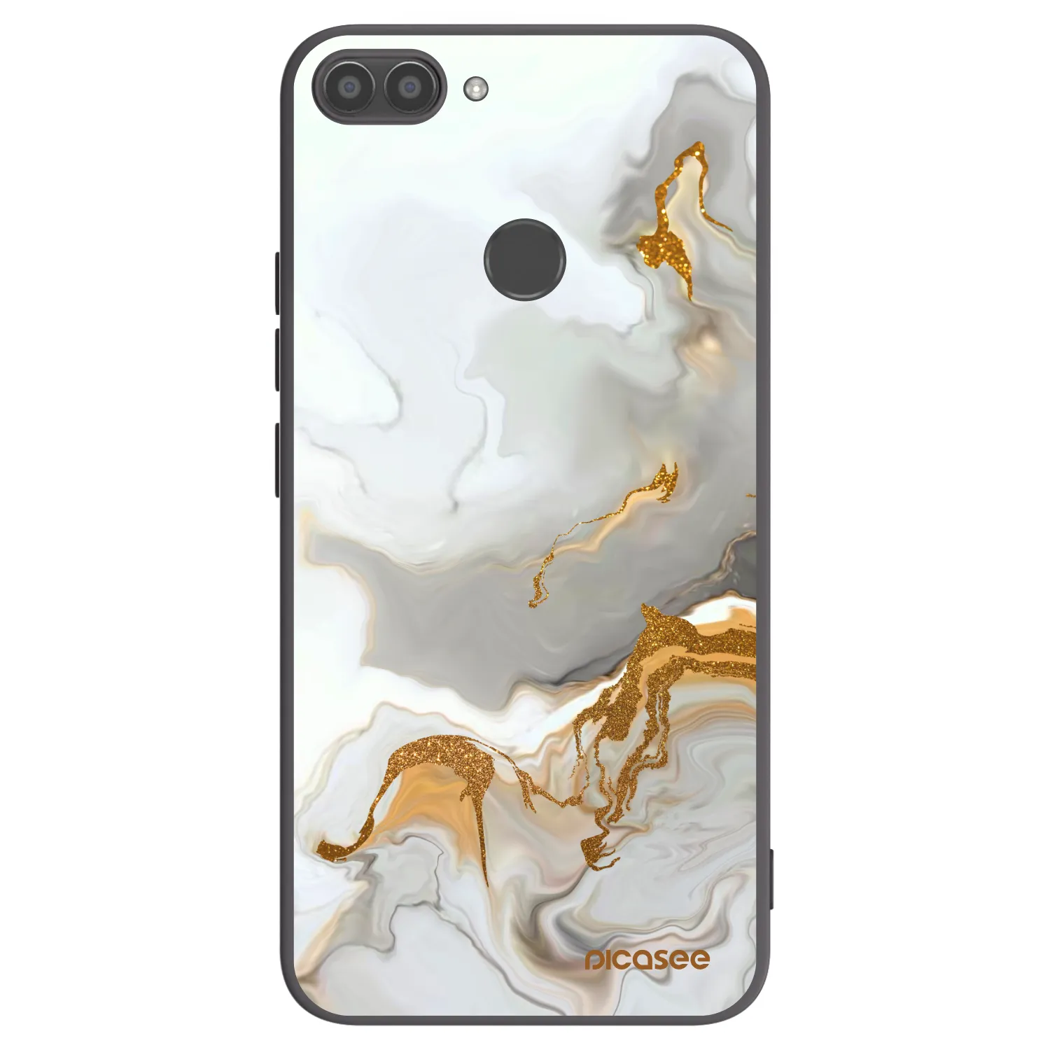Picasee fekete szilikon tok az alábbi mobiltelefonokra Huawei P Smart - Her