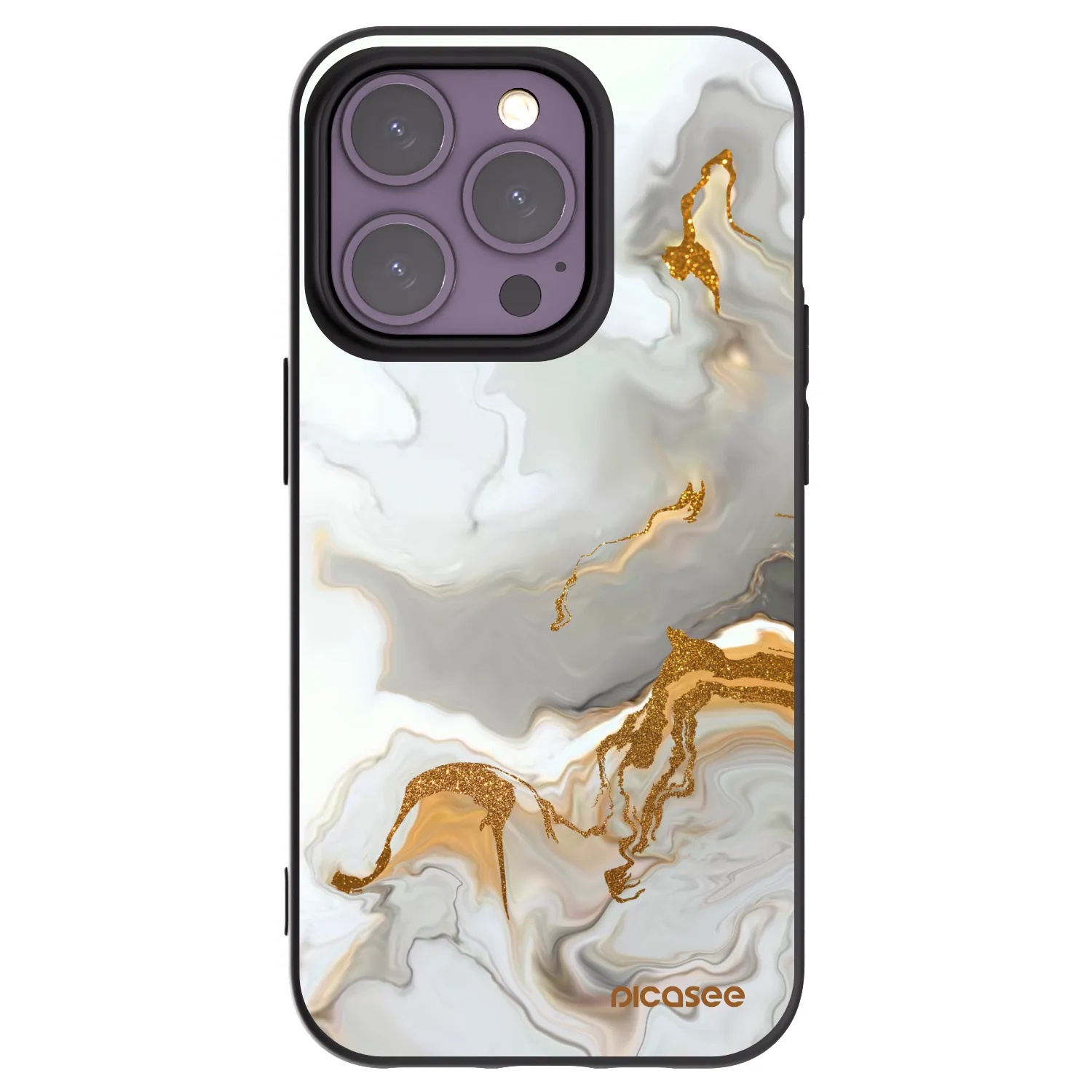 Picasee fekete szilikon tok az alábbi mobiltelefonokra Apple iPhone 14 Pro - Her