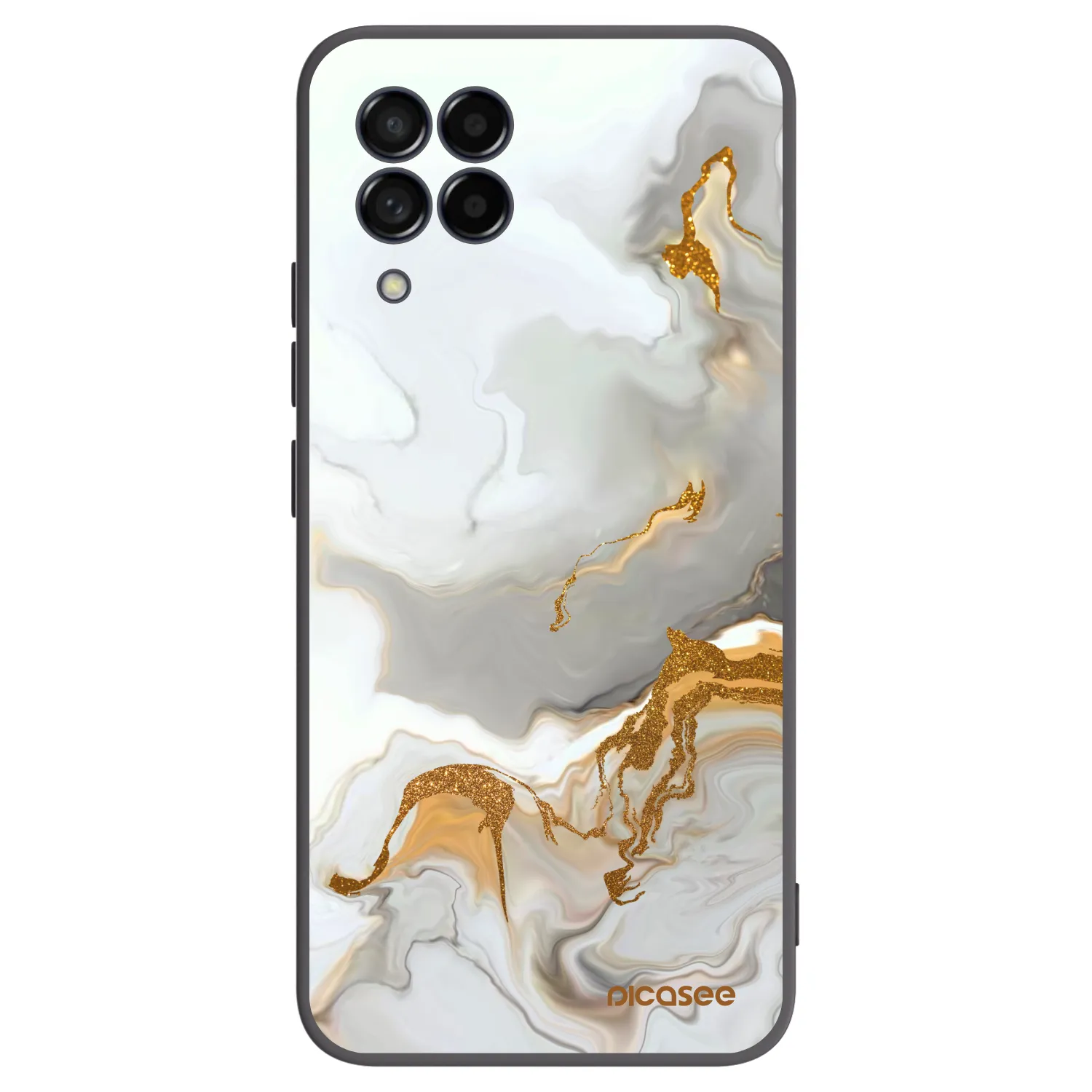 Picasee fekete szilikon tok az alábbi mobiltelefonokra Samsung Galaxy M53 5G - Her