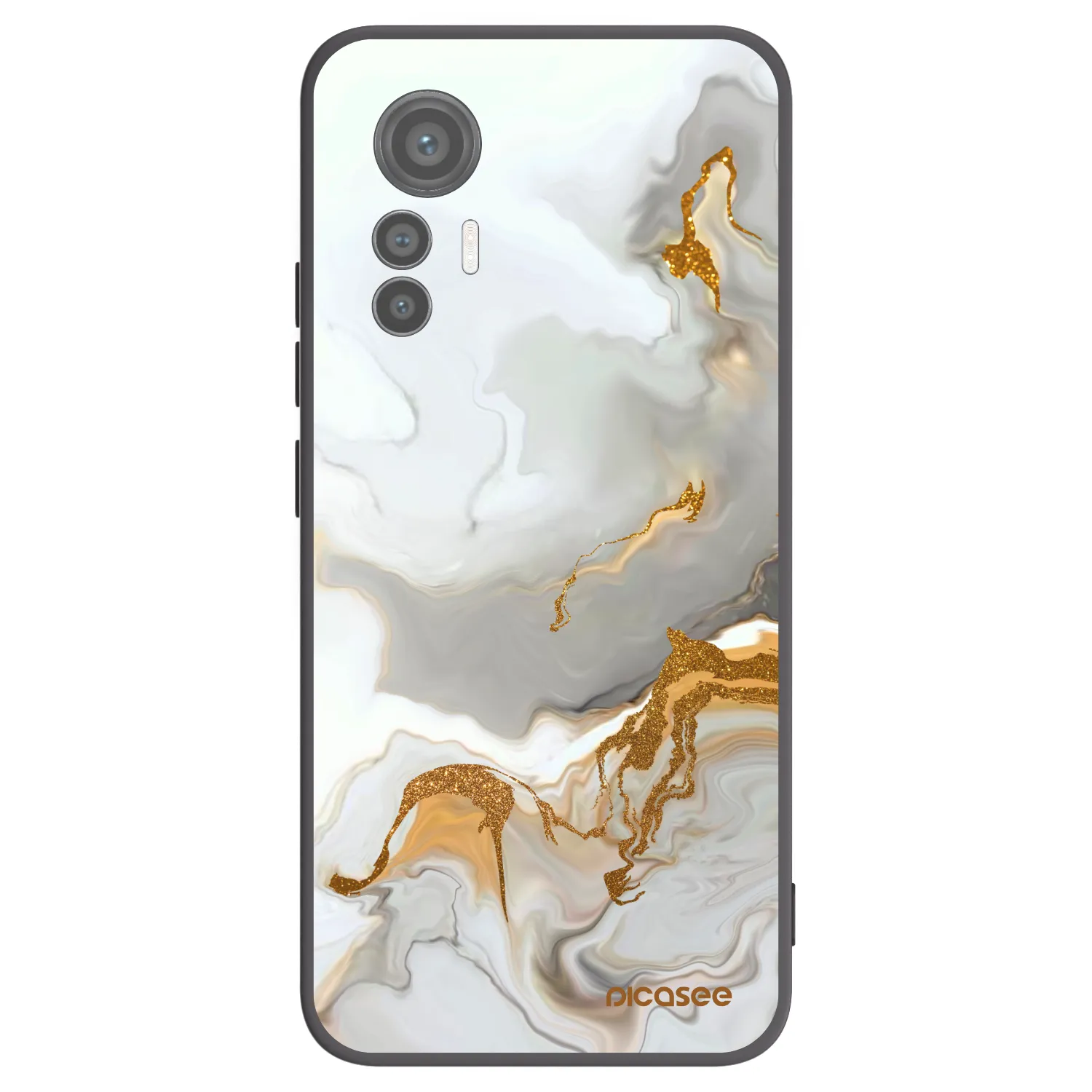 Picasee fekete szilikon tok az alábbi mobiltelefonokra Xiaomi 12 Lite - Her