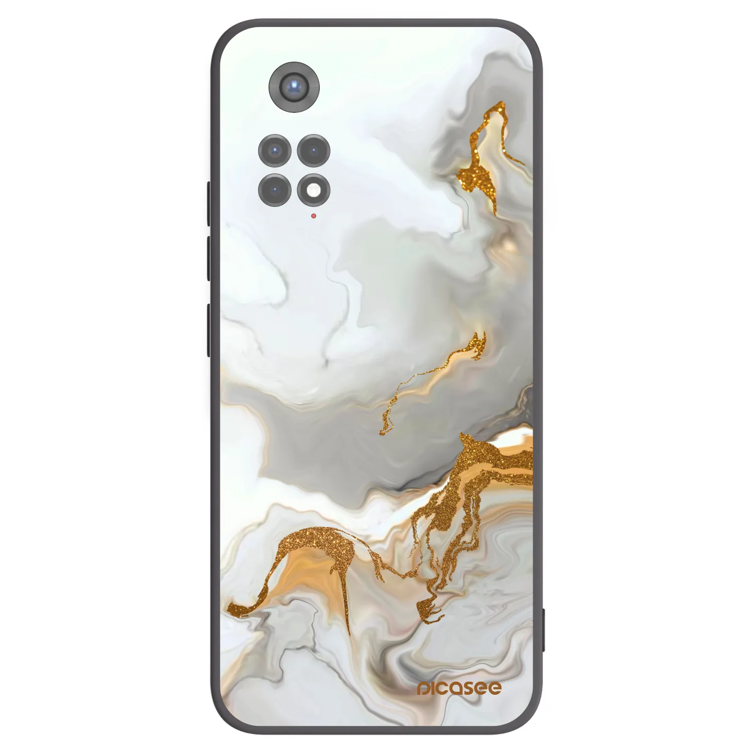 Picasee fekete szilikon tok az alábbi mobiltelefonokra Xiaomi Redmi Note 11S 5G - Her