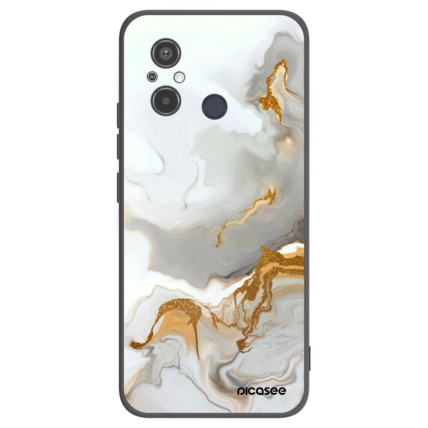 Picasee fekete szilikon tok az alábbi mobiltelefonokra Xiaomi Redmi 12C - Her