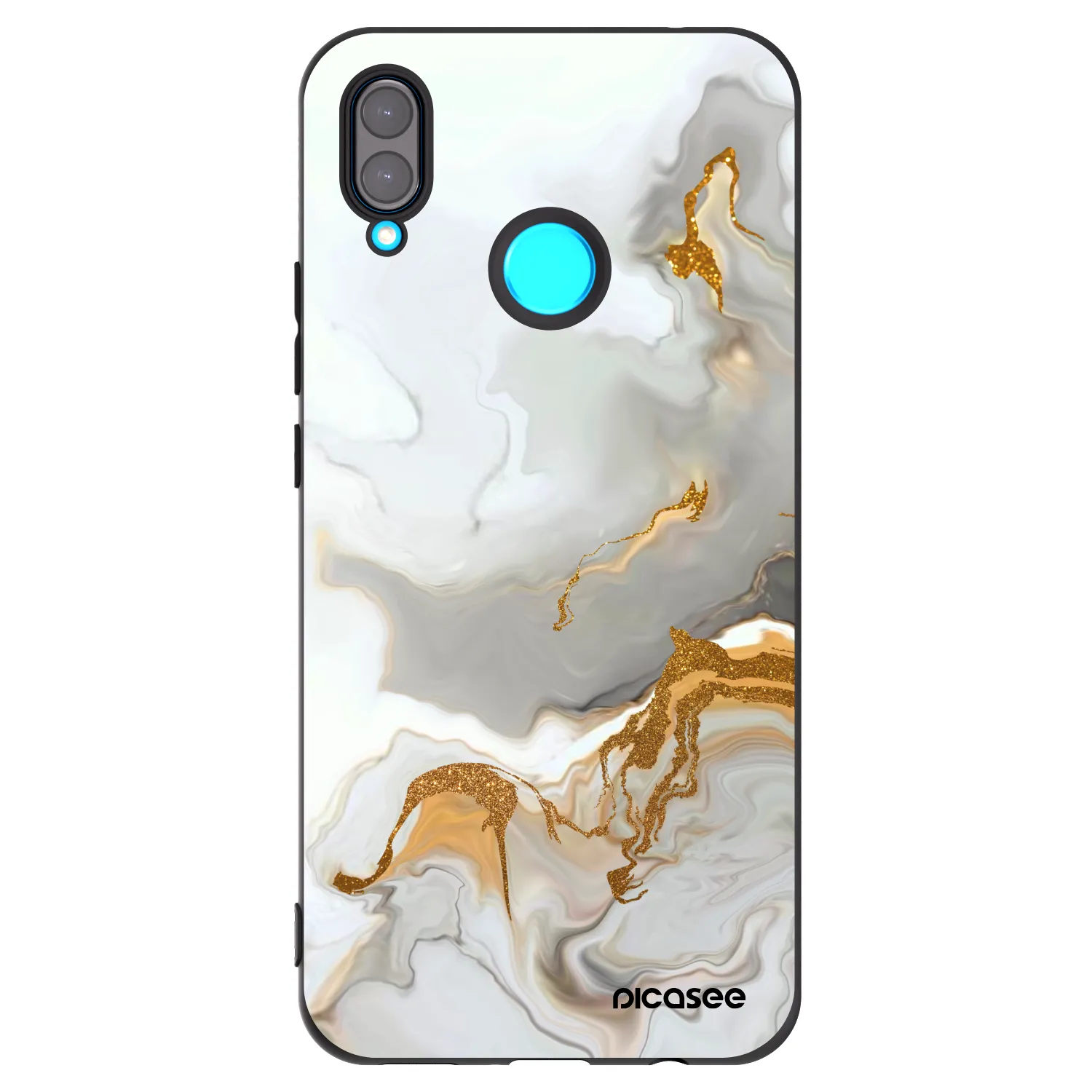 Picasee fekete szilikon tok az alábbi mobiltelefonokra Huawei Nova 3i - Her