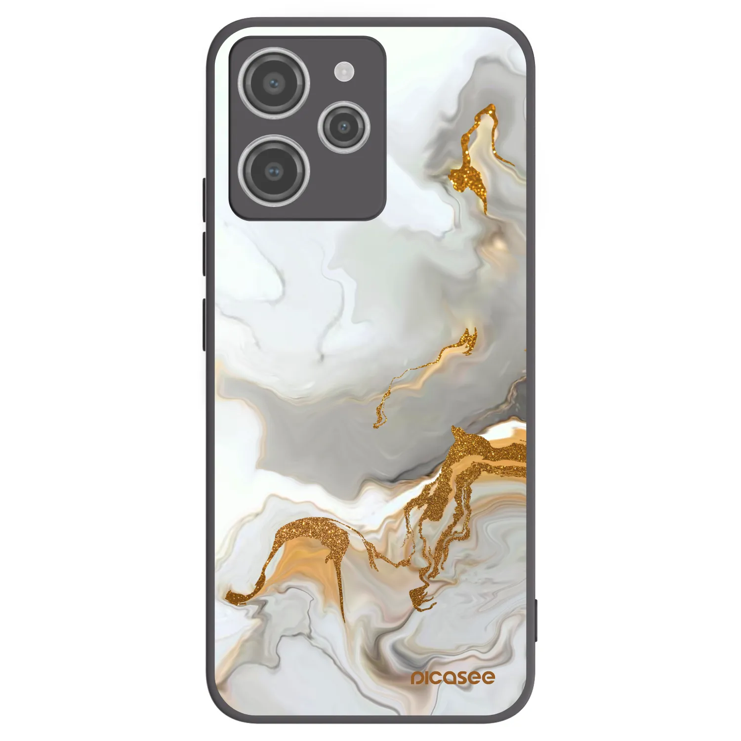 Picasee fekete szilikon tok az alábbi mobiltelefonokra Xiaomi Redmi 12 4G - Her