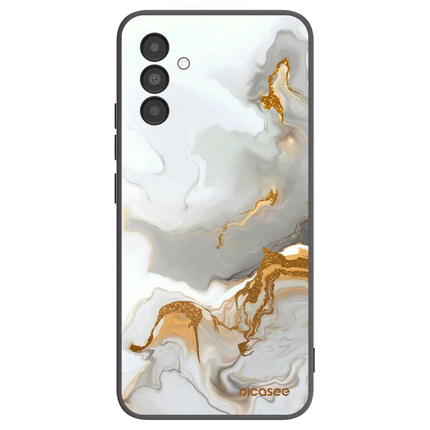Picasee fekete szilikon tok az alábbi mobiltelefonokra Samsung Galaxy A04s A047F - Her
