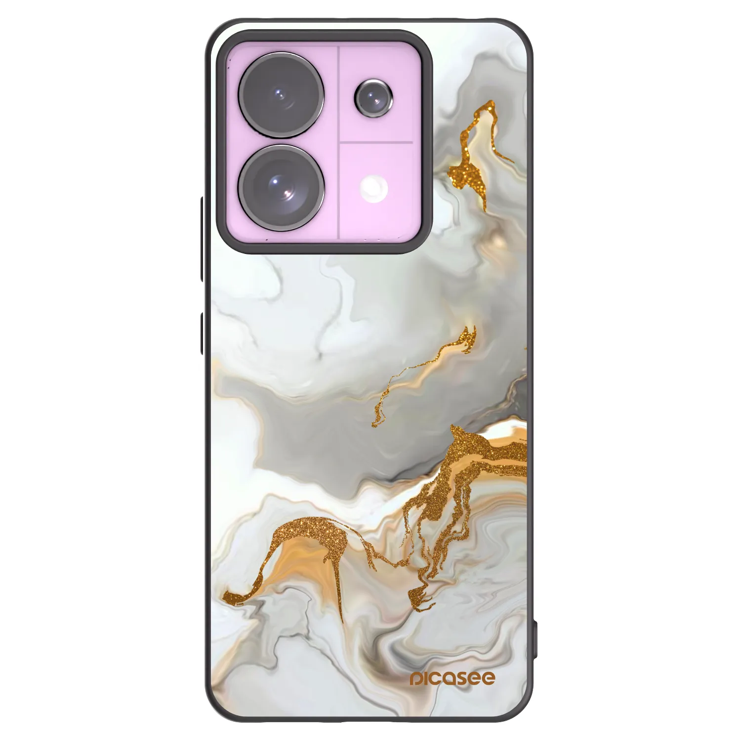 Picasee fekete szilikon tok az alábbi mobiltelefonokra Xiaomi Redmi Note 13 Pro 5G - Her