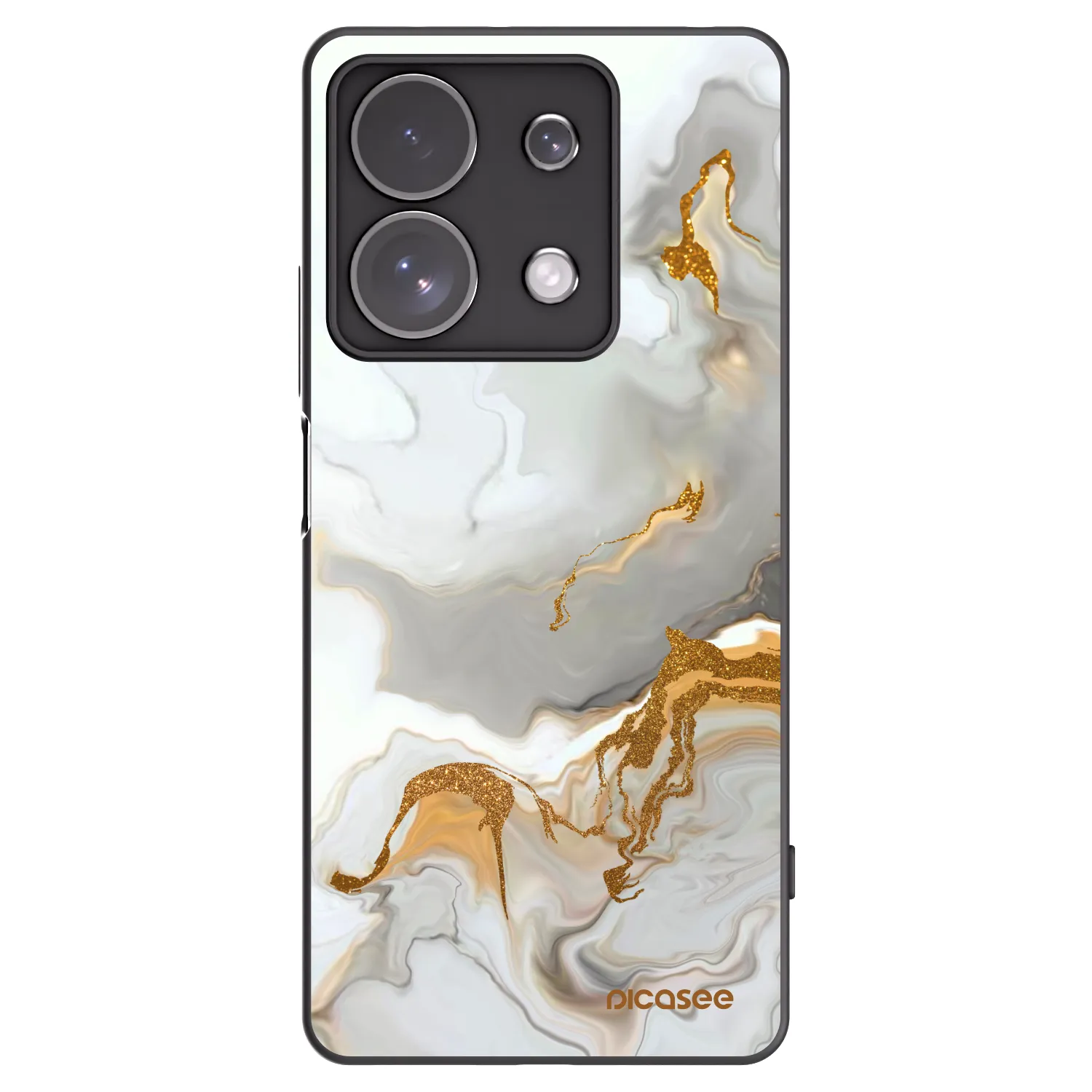 Picasee fekete szilikon tok az alábbi mobiltelefonokra Xiaomi Redmi Note 13 Pro 4G - Her