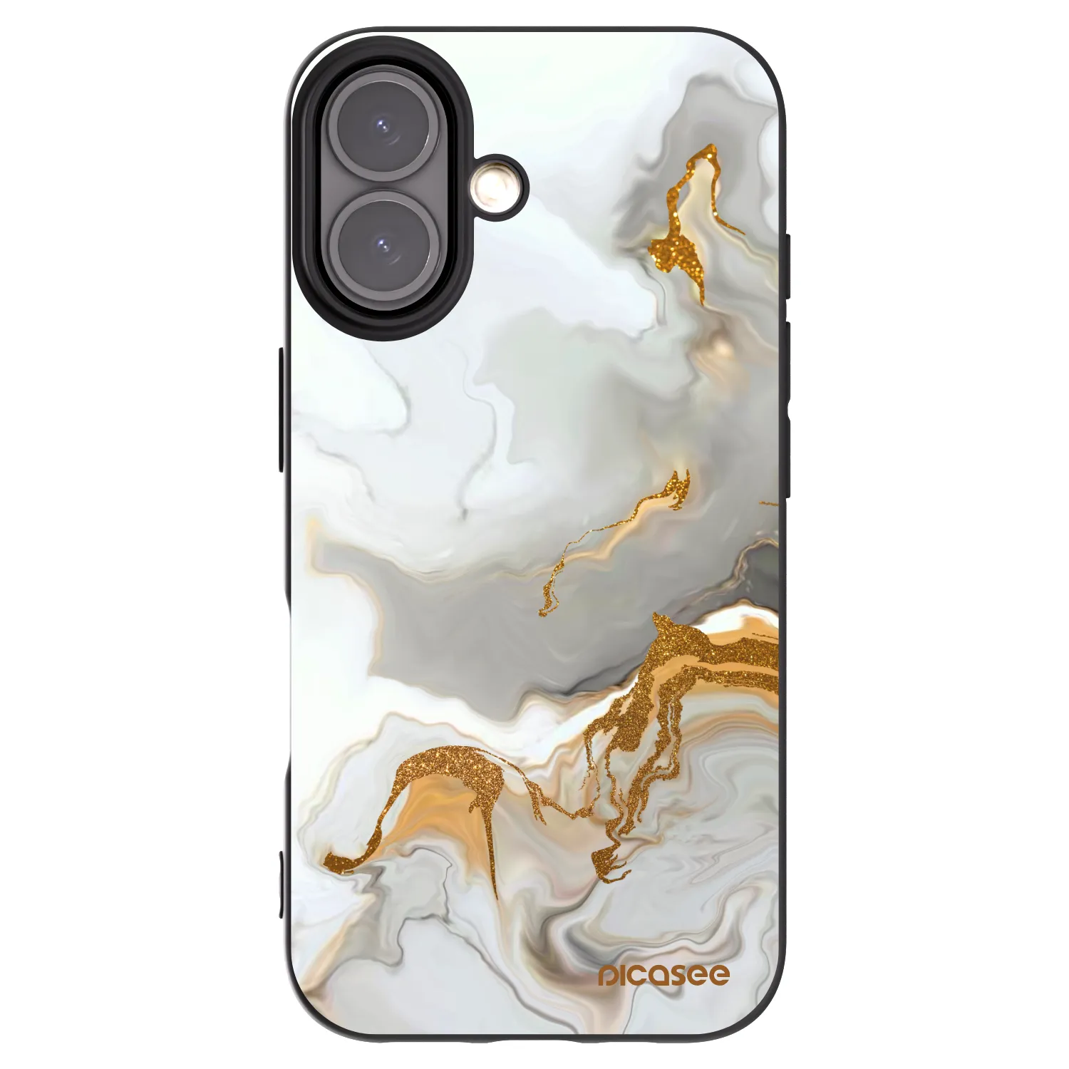 Picasee fekete szilikon tok az alábbi mobiltelefonokra Apple iPhone 16 - Her