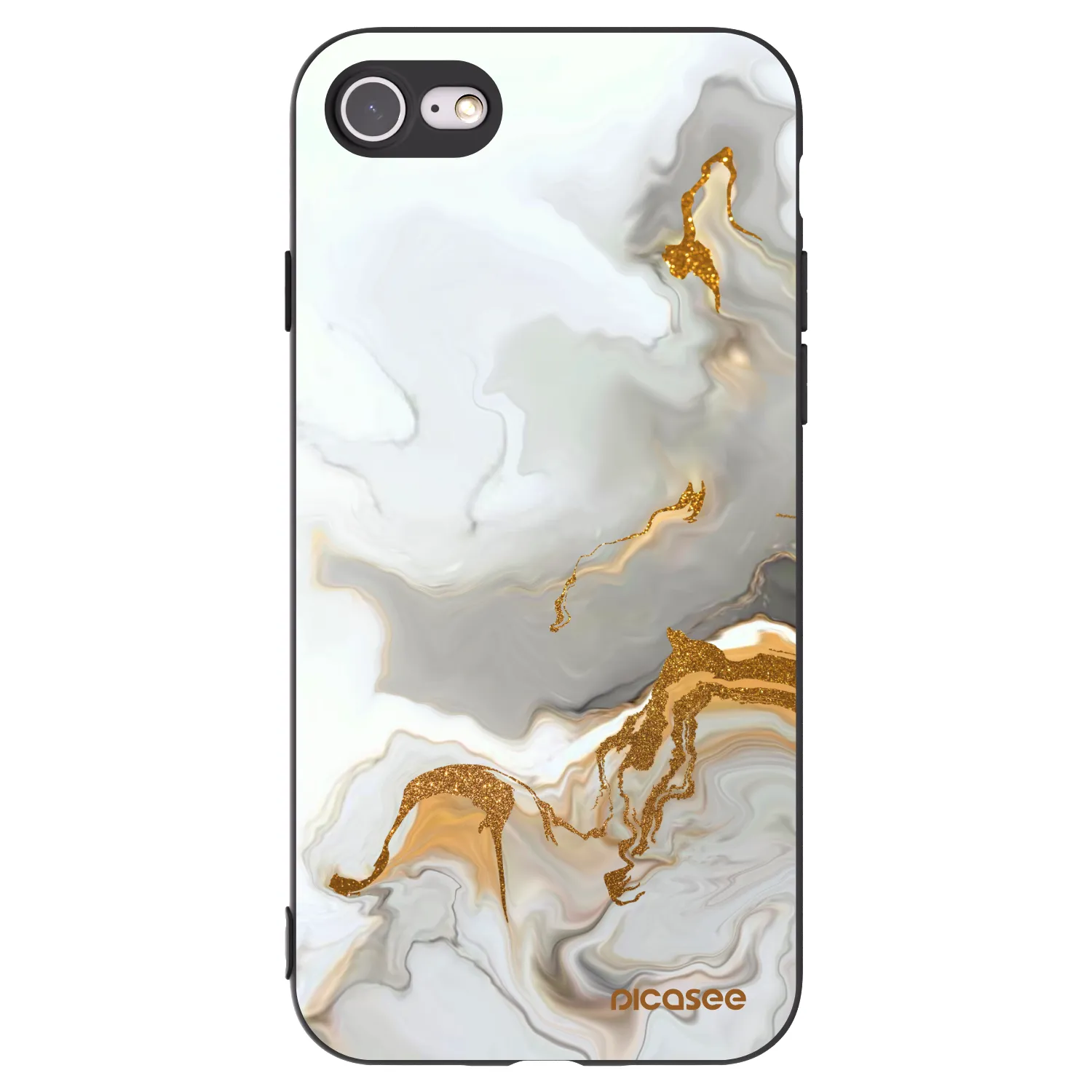 Picasee fekete szilikon tok az alábbi mobiltelefonokra Apple iPhone 8 - Her