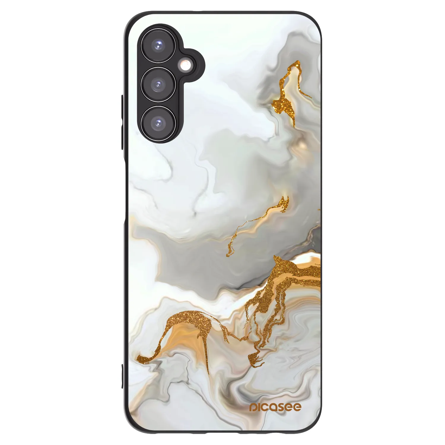 Picasee fekete szilikon tok az alábbi mobiltelefonokra Samsung Galaxy A05s A057G - Her