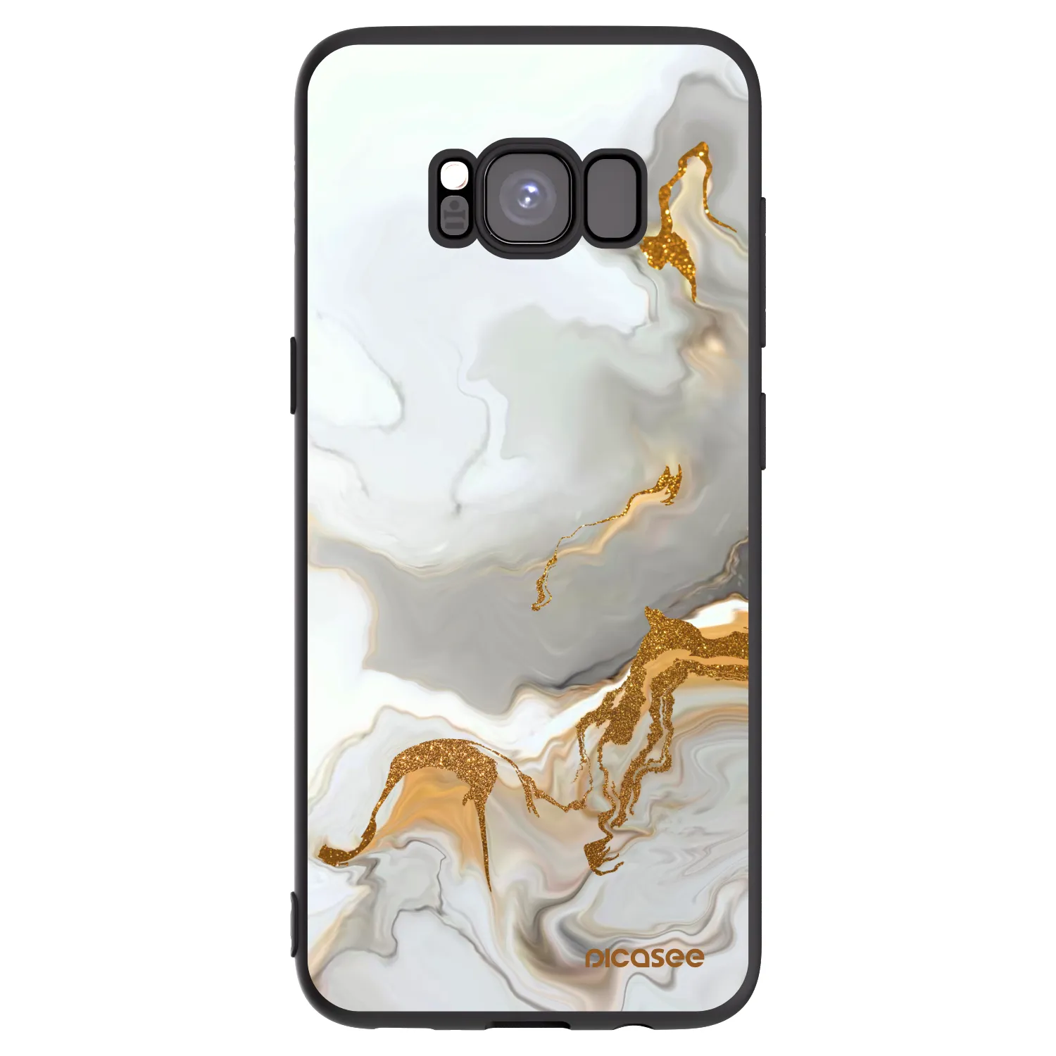 Picasee fekete szilikon tok az alábbi mobiltelefonokra Samsung Galaxy S8 G950F - Her