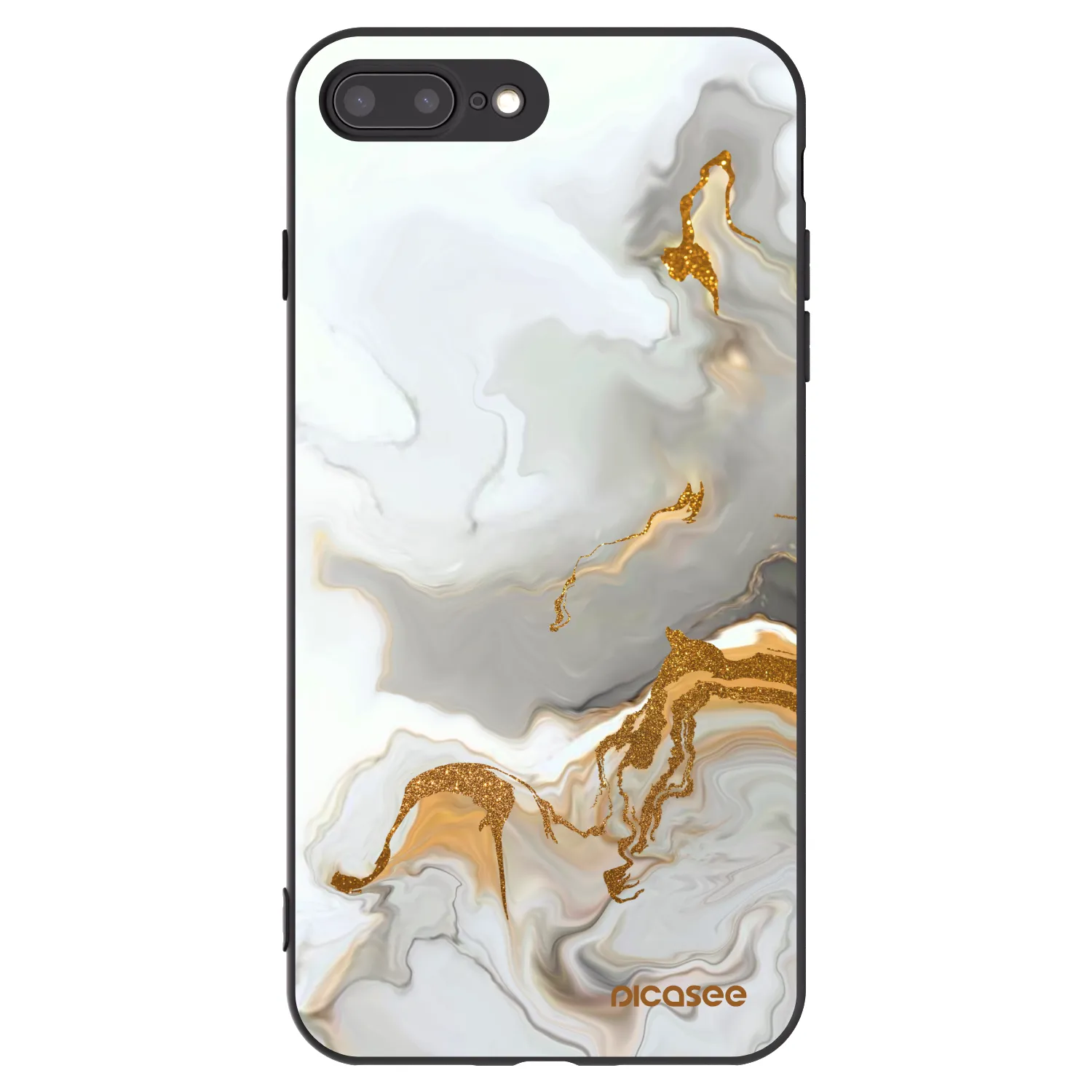 Picasee fekete szilikon tok az alábbi mobiltelefonokra Apple iPhone 8 Plus - Her