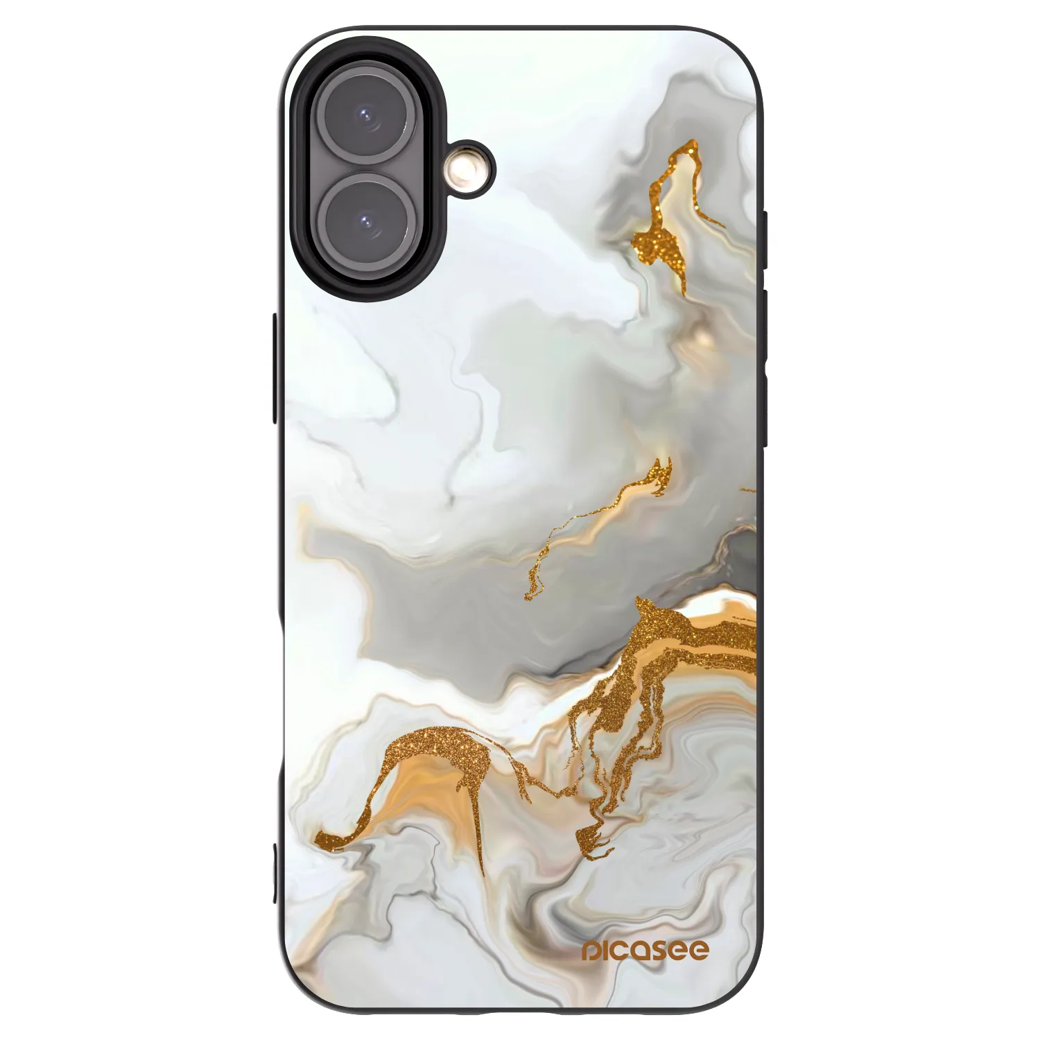 Picasee fekete szilikon tok az alábbi mobiltelefonokra Apple iPhone 16 Plus - Her
