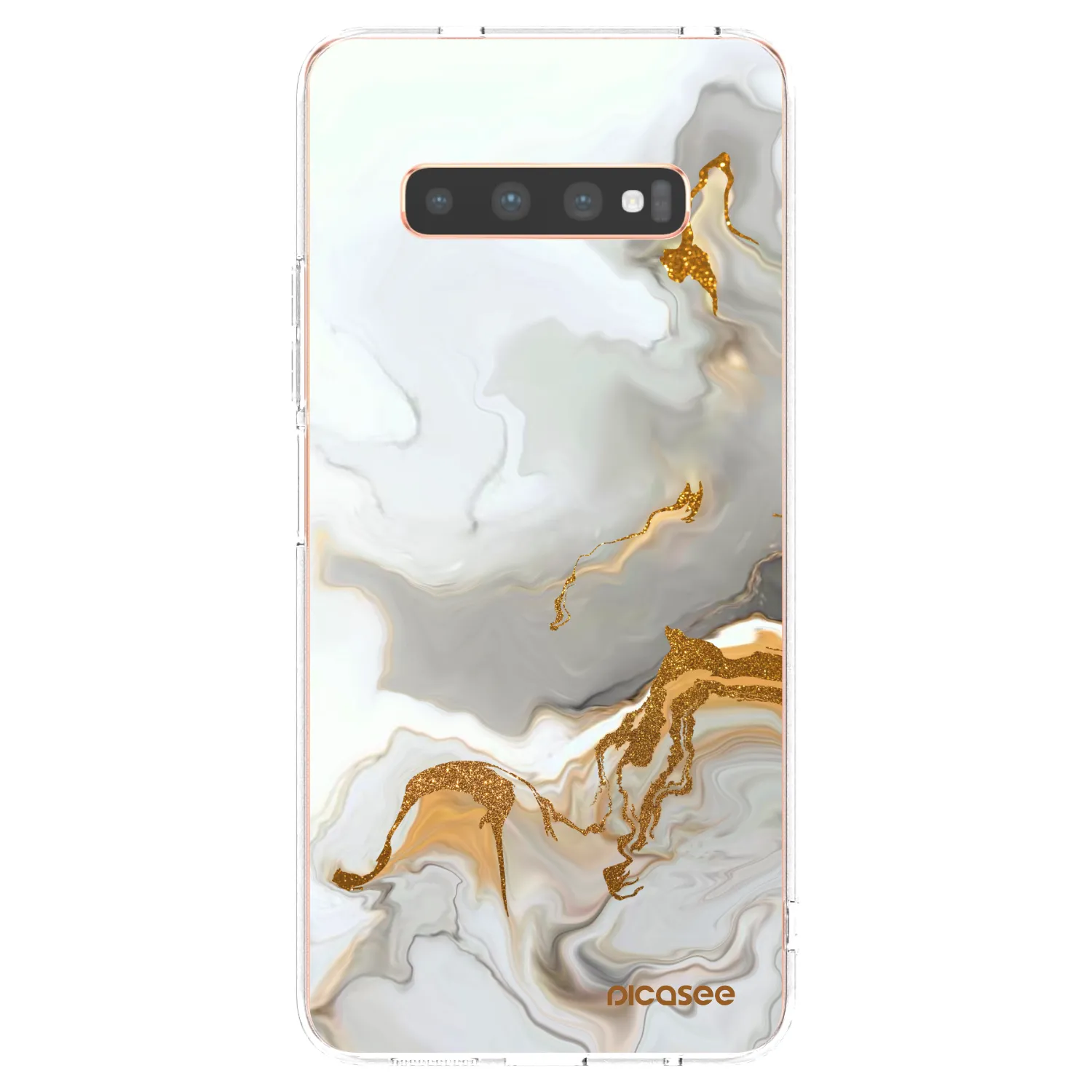 Picasee átlátszó szilikon tok az alábbi mobiltelefonokra Samsung Galaxy S10 Plus G975 - Her